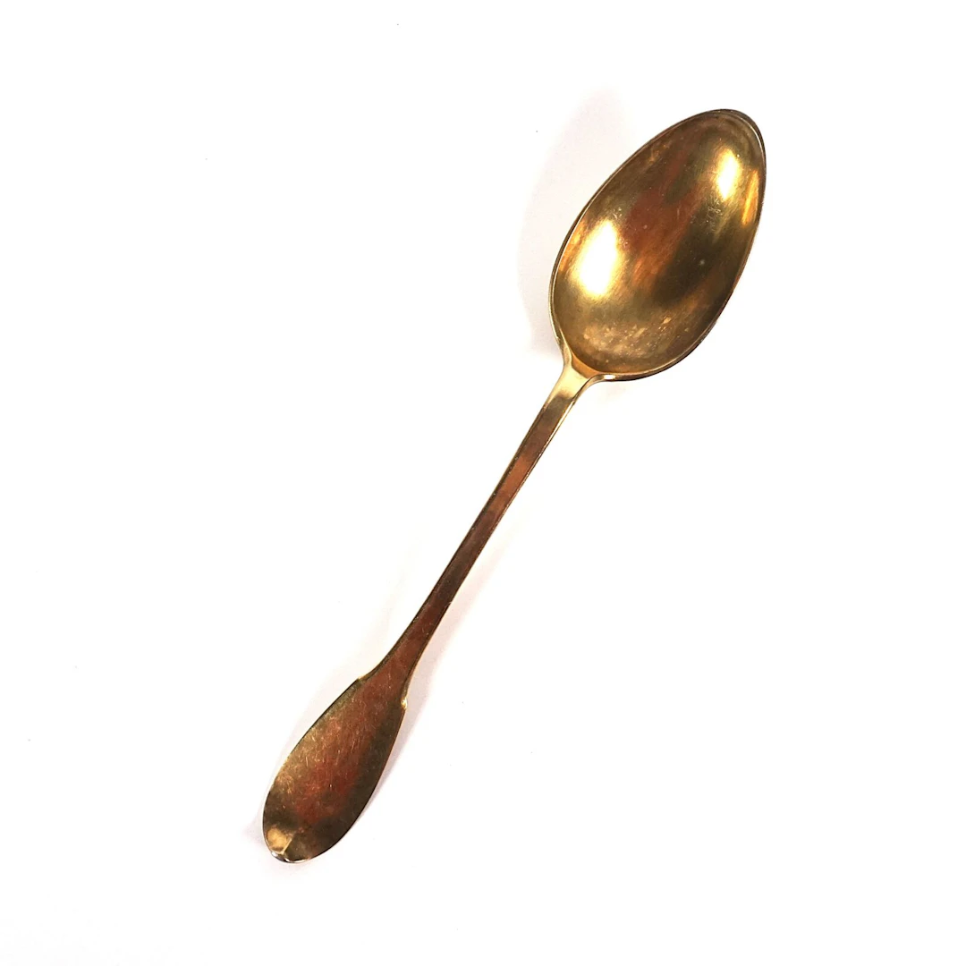 Cuillère à ragoût en vermeil