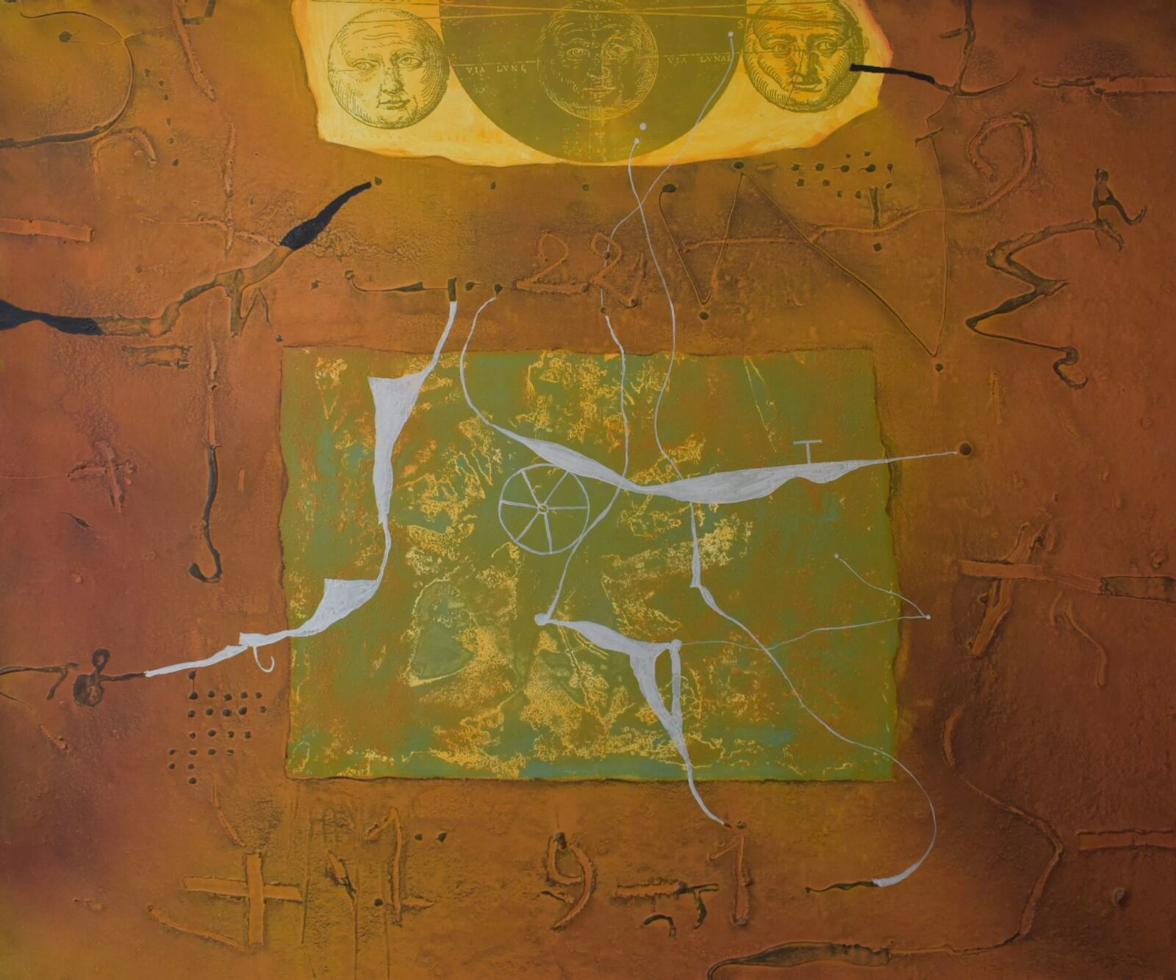 Richard TEXIER (né en 1955) "Jardins du Levant" 2000
