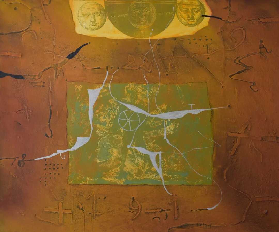 Richard TEXIER (né en 1955) "Jardins du Levant" 2000