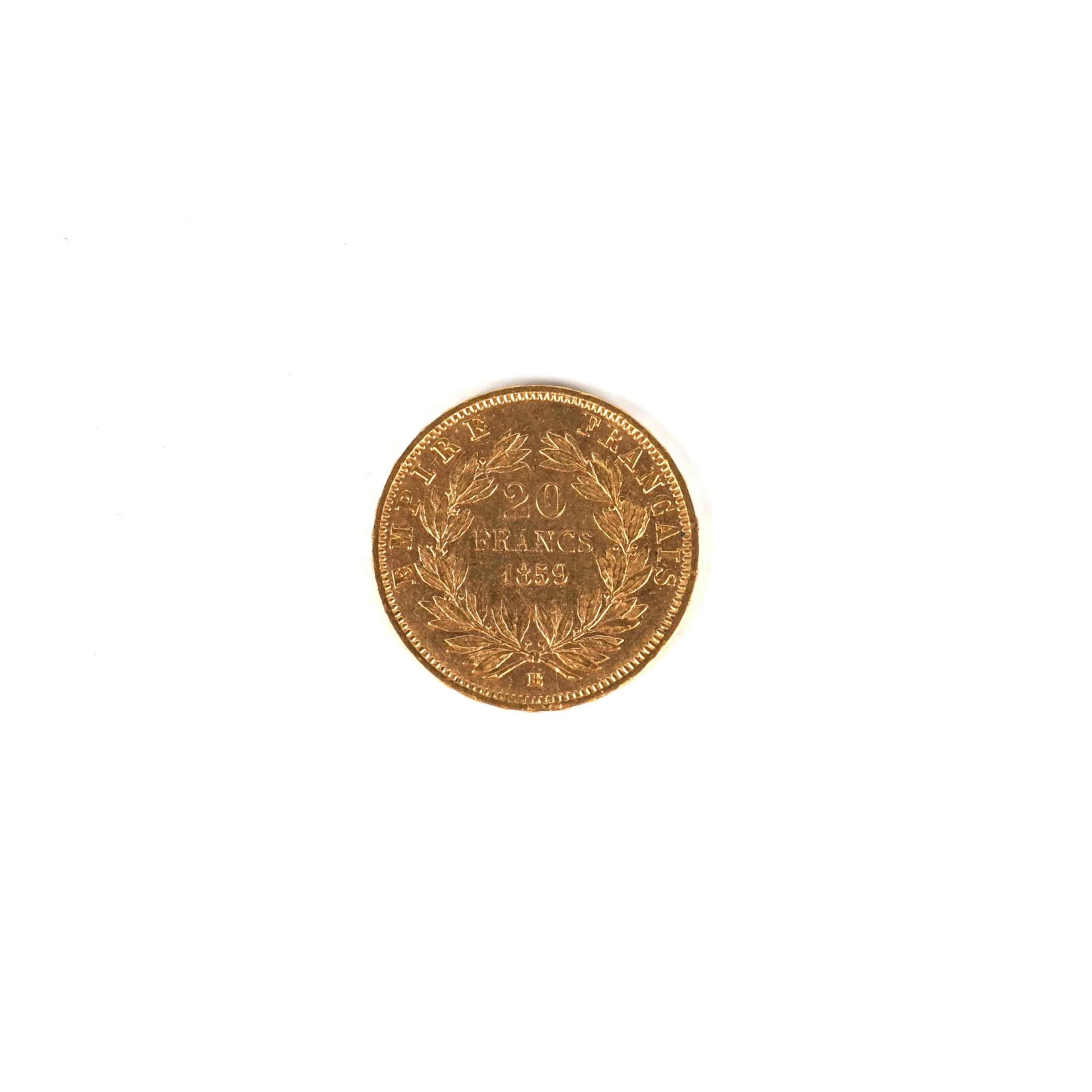 1 x 20 Francs Napoléon III "tête nue" 1859 B