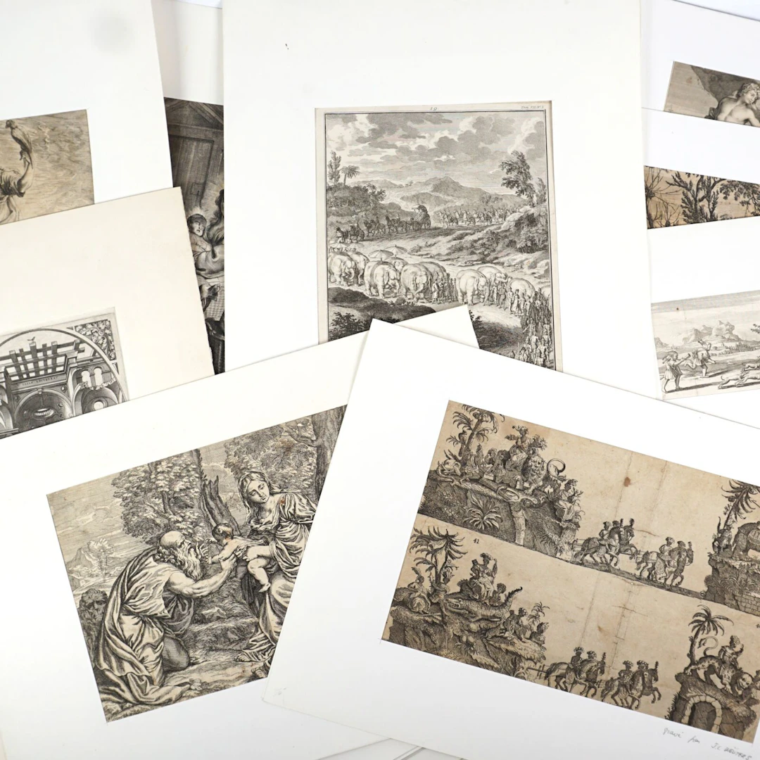 Ensemble de 27 gravures