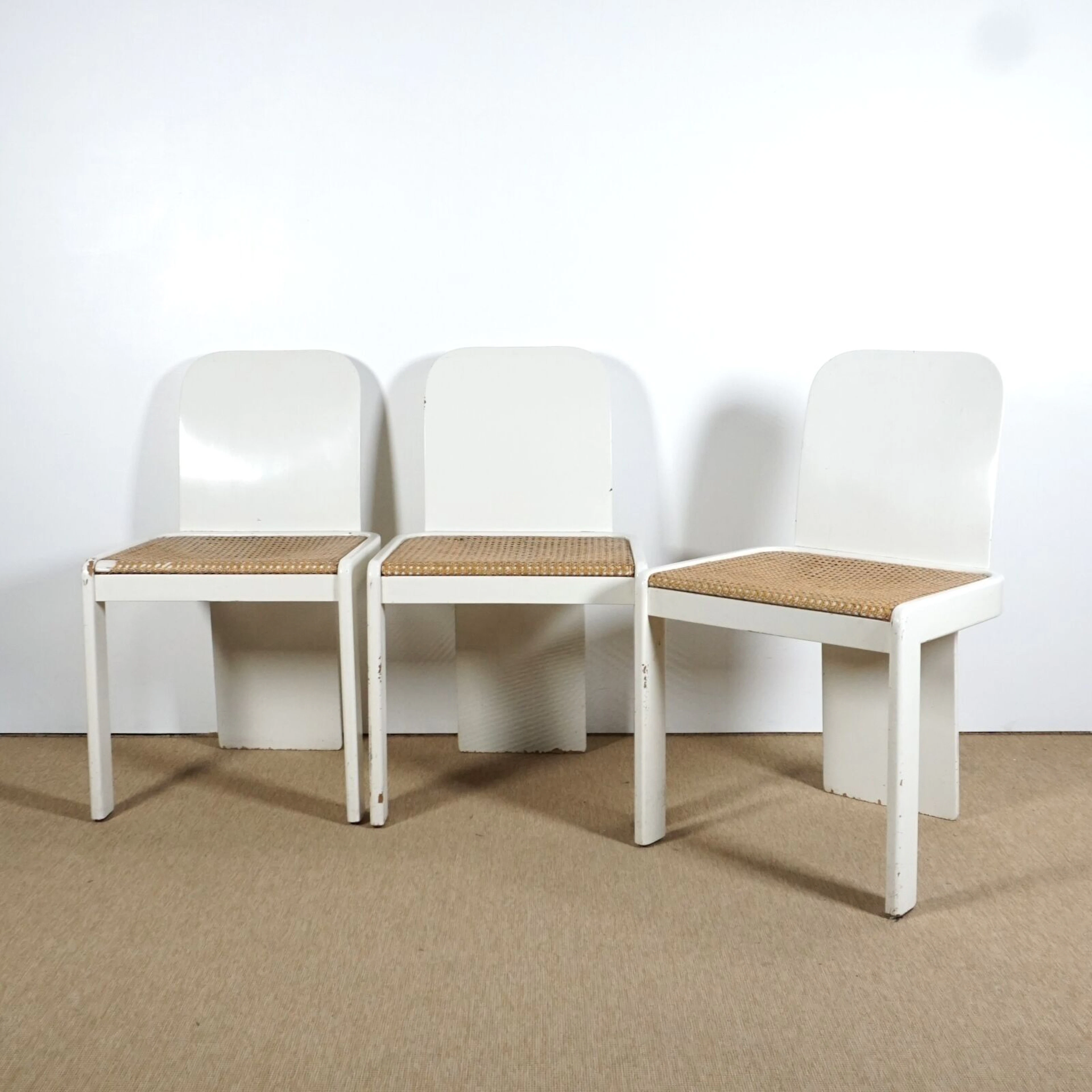 Pierluigi MOLINARI (1938) - Édition POZZI : Suite de 3 chaises