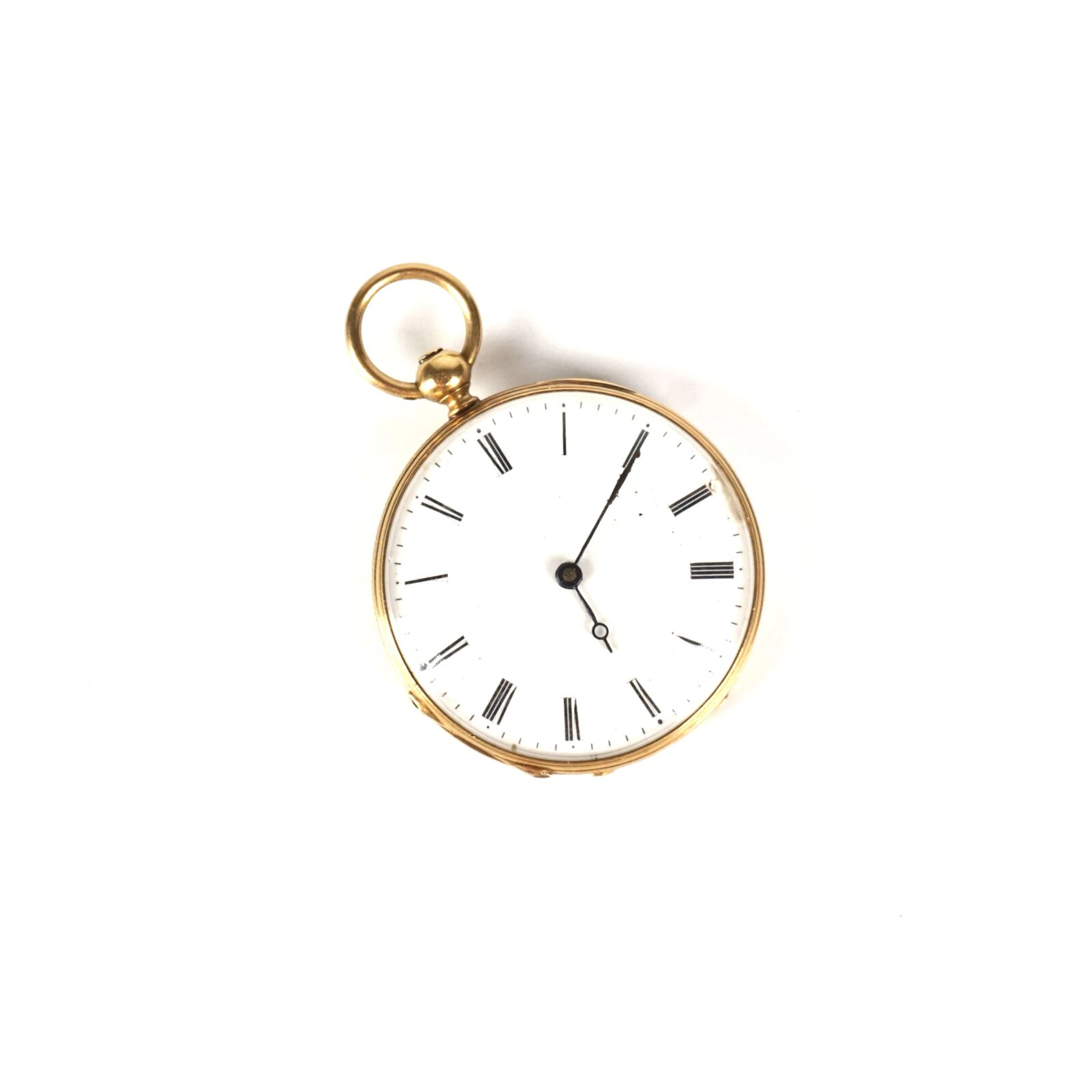 Montre à gousset en or jaune 18K (750/oo)