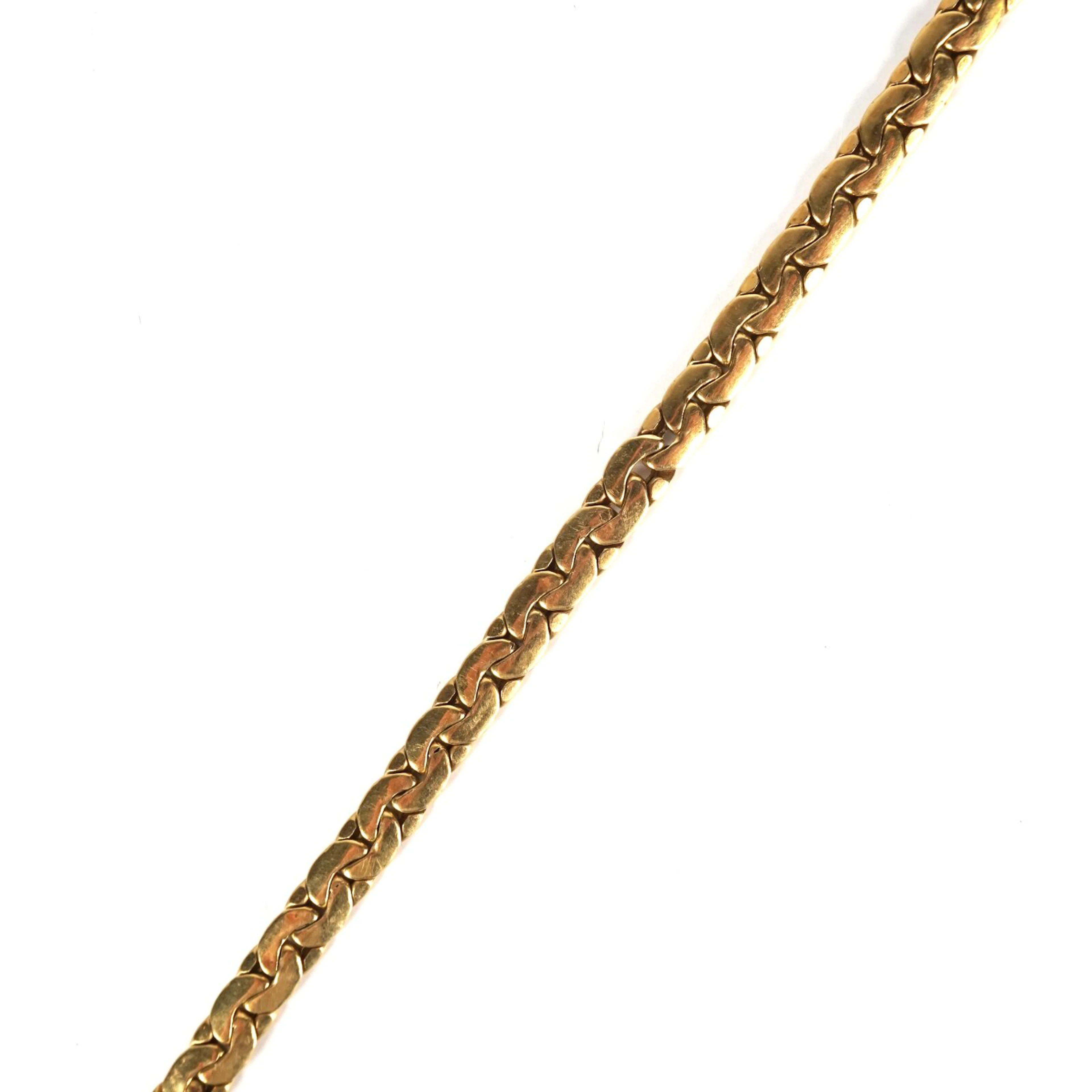 Bracelet articulé en or jaune 18K (750/oo)