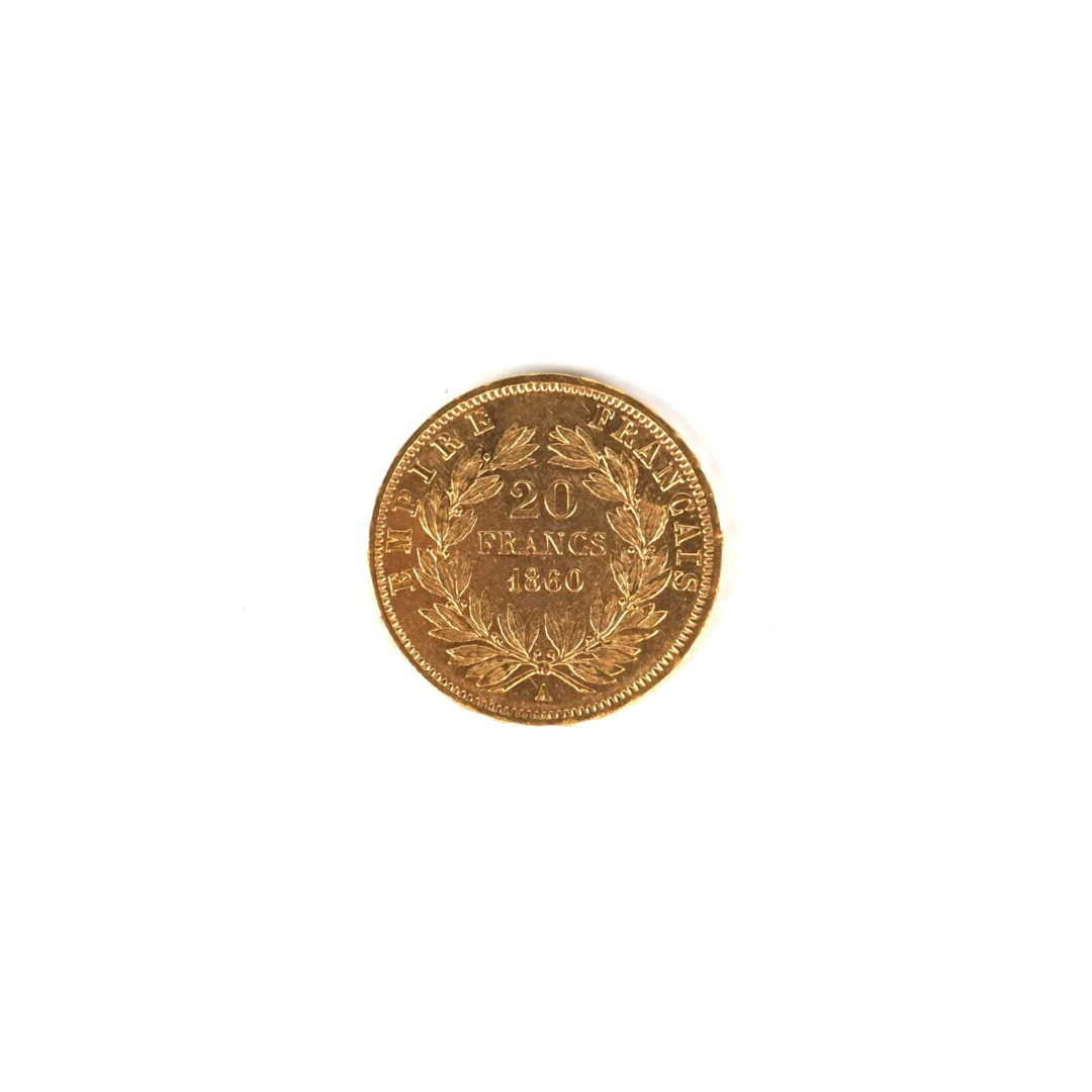 1 x 20 Francs Napoléon III "tête nue" 1860 A