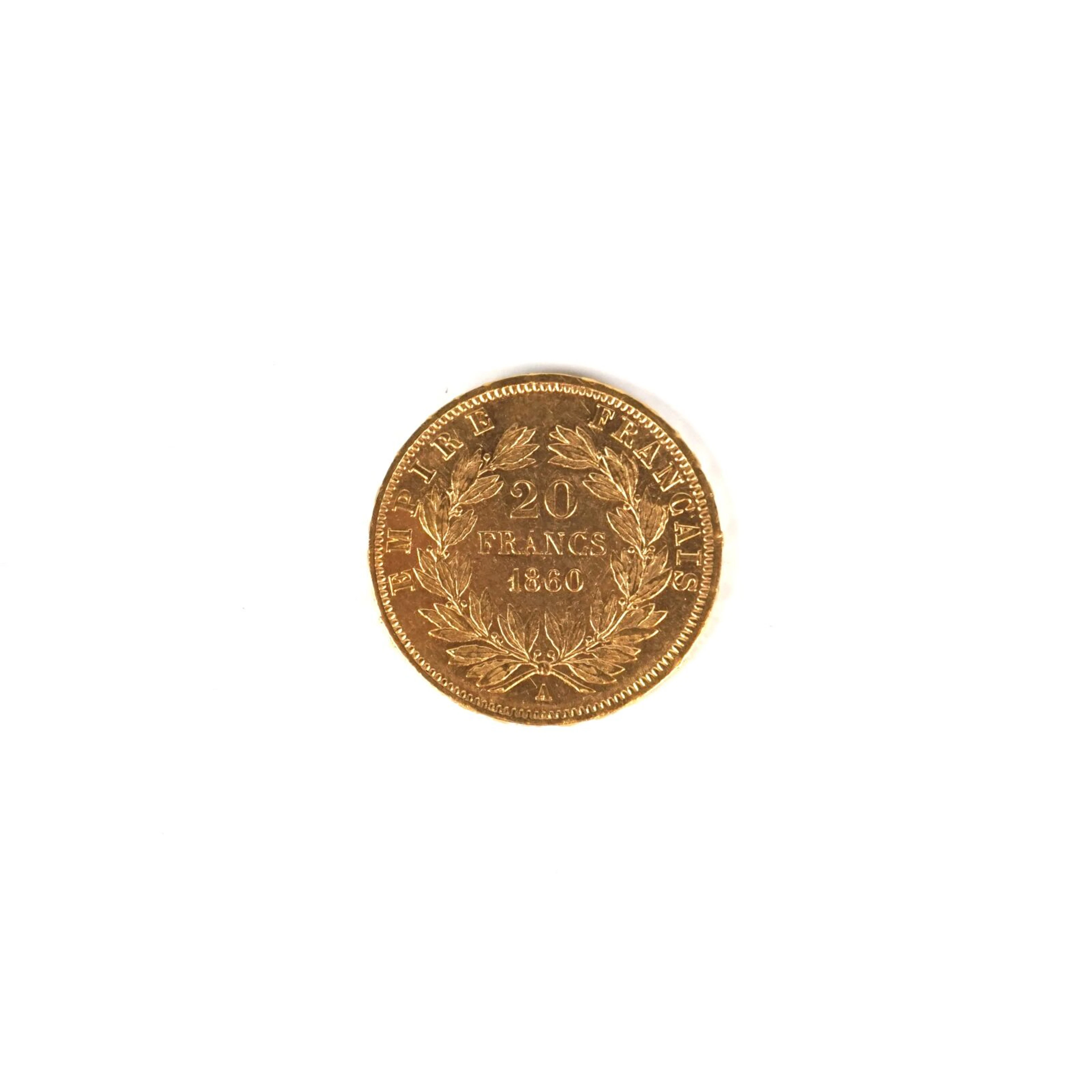 1 x 20 Francs Napoléon III "tête nue" 1860 A