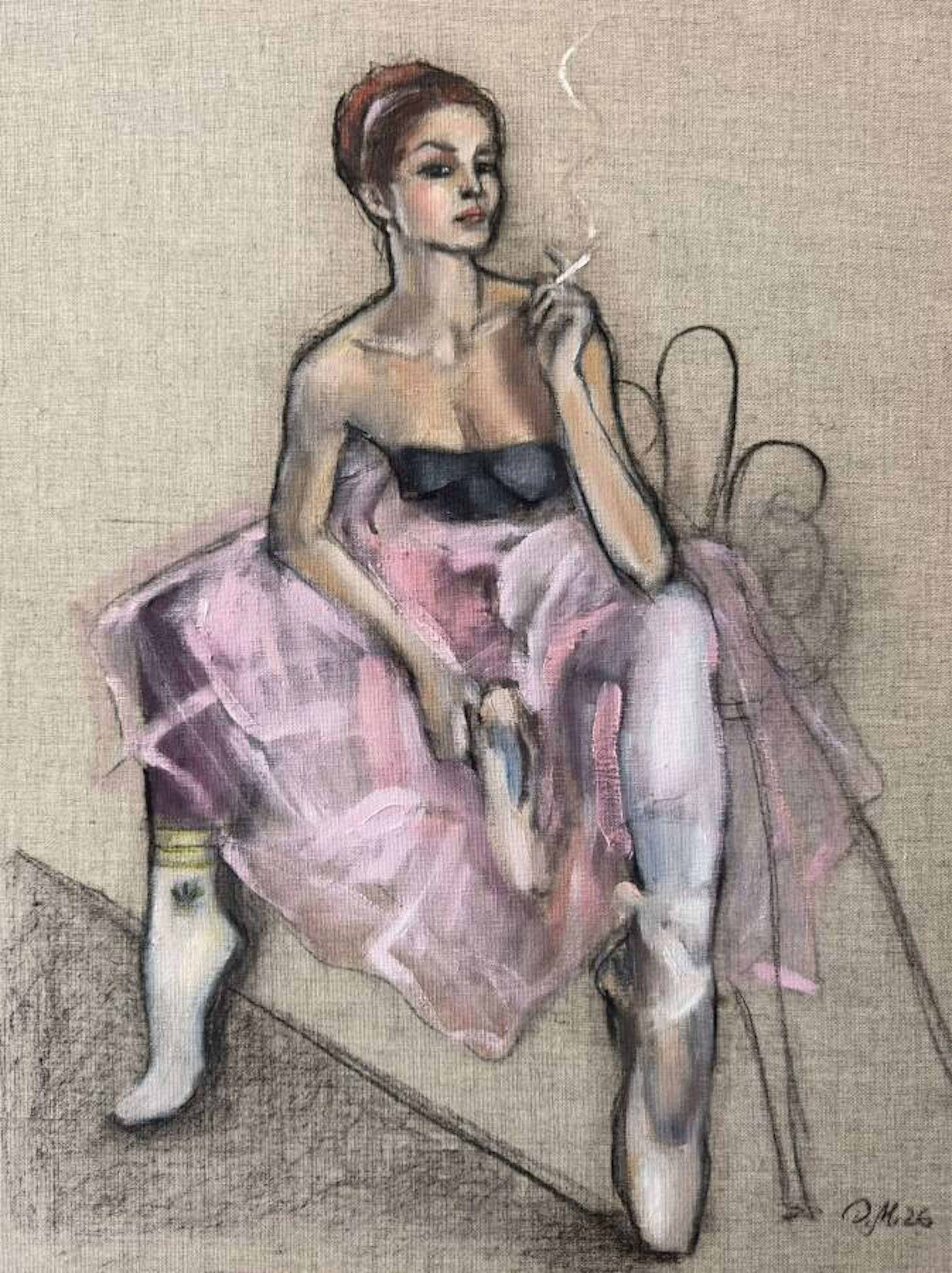 Olga MALINOVSKAYA (XXe-XXIe siècle),"Etude 3" 2026