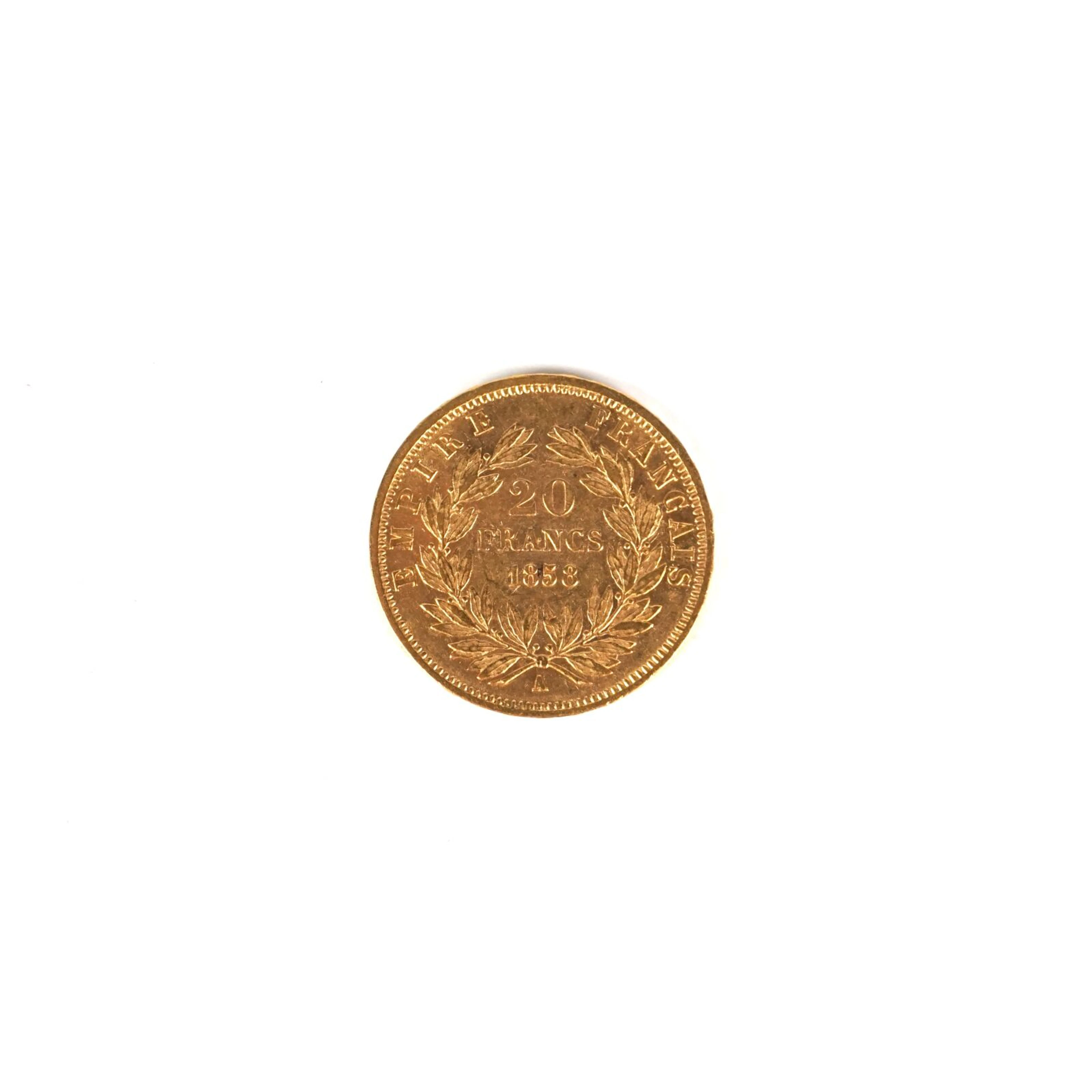 1 x 20 Francs Napoléon III "tête nue" 1858 A