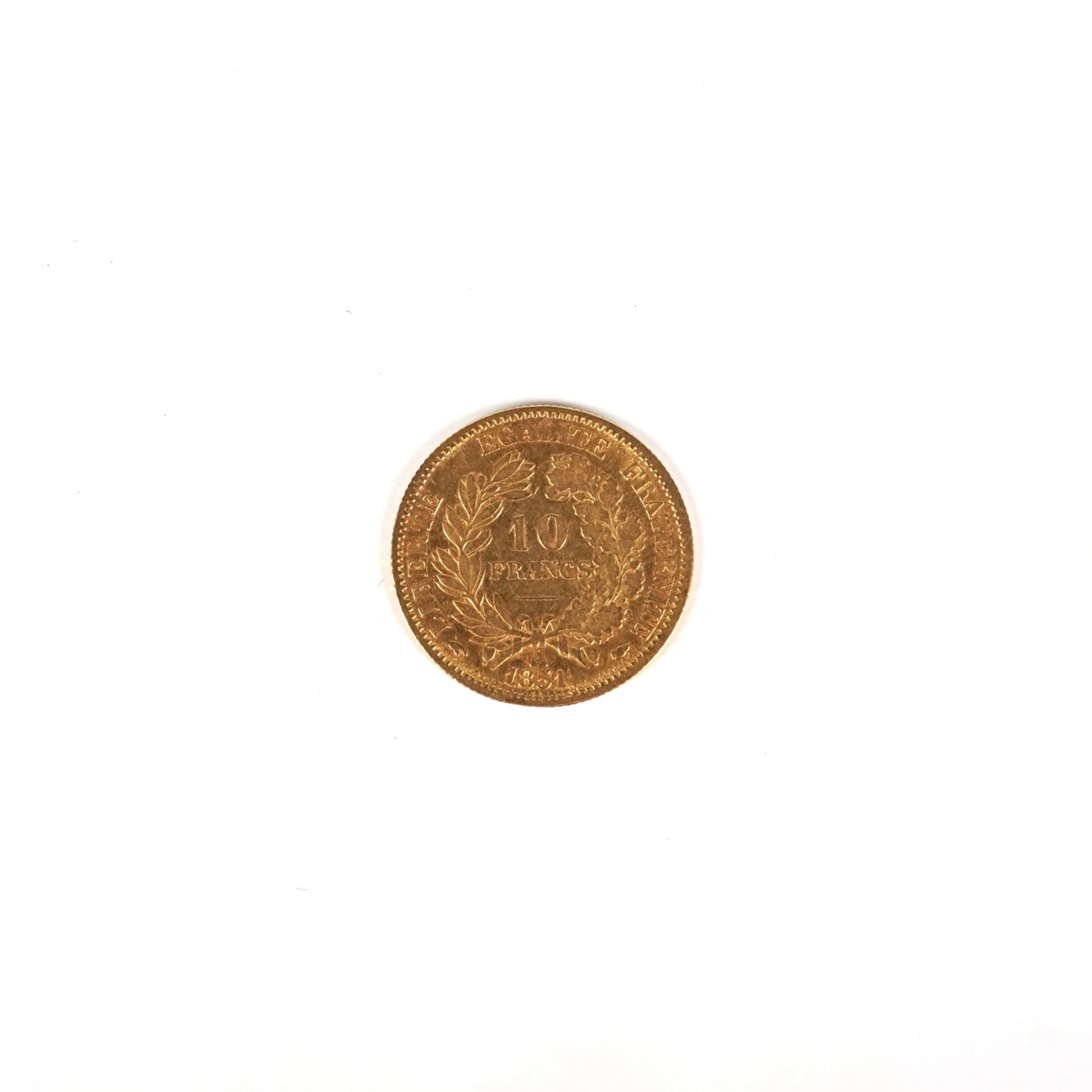 1 x 10 Francs Cérès or
