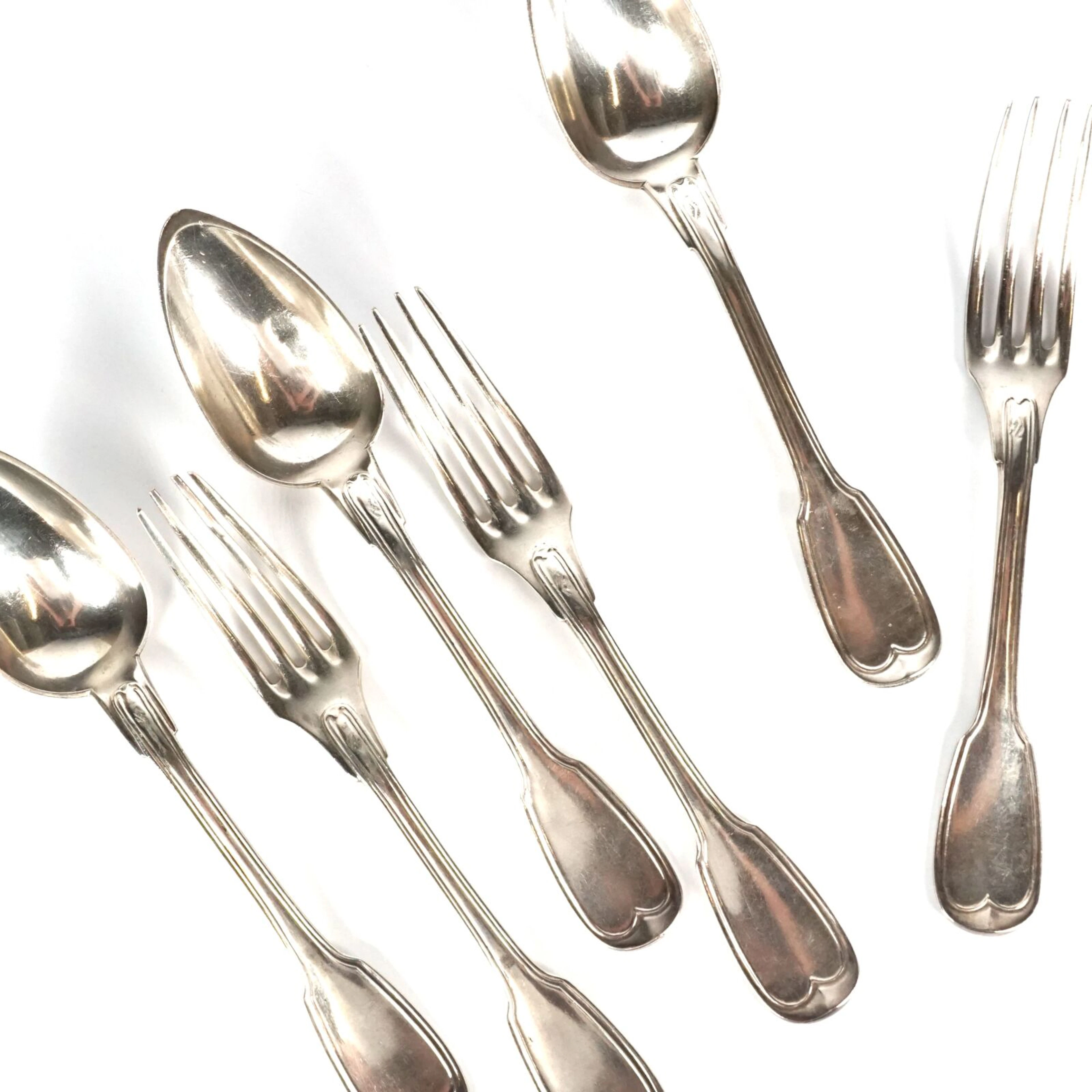 Trois couverts en argent