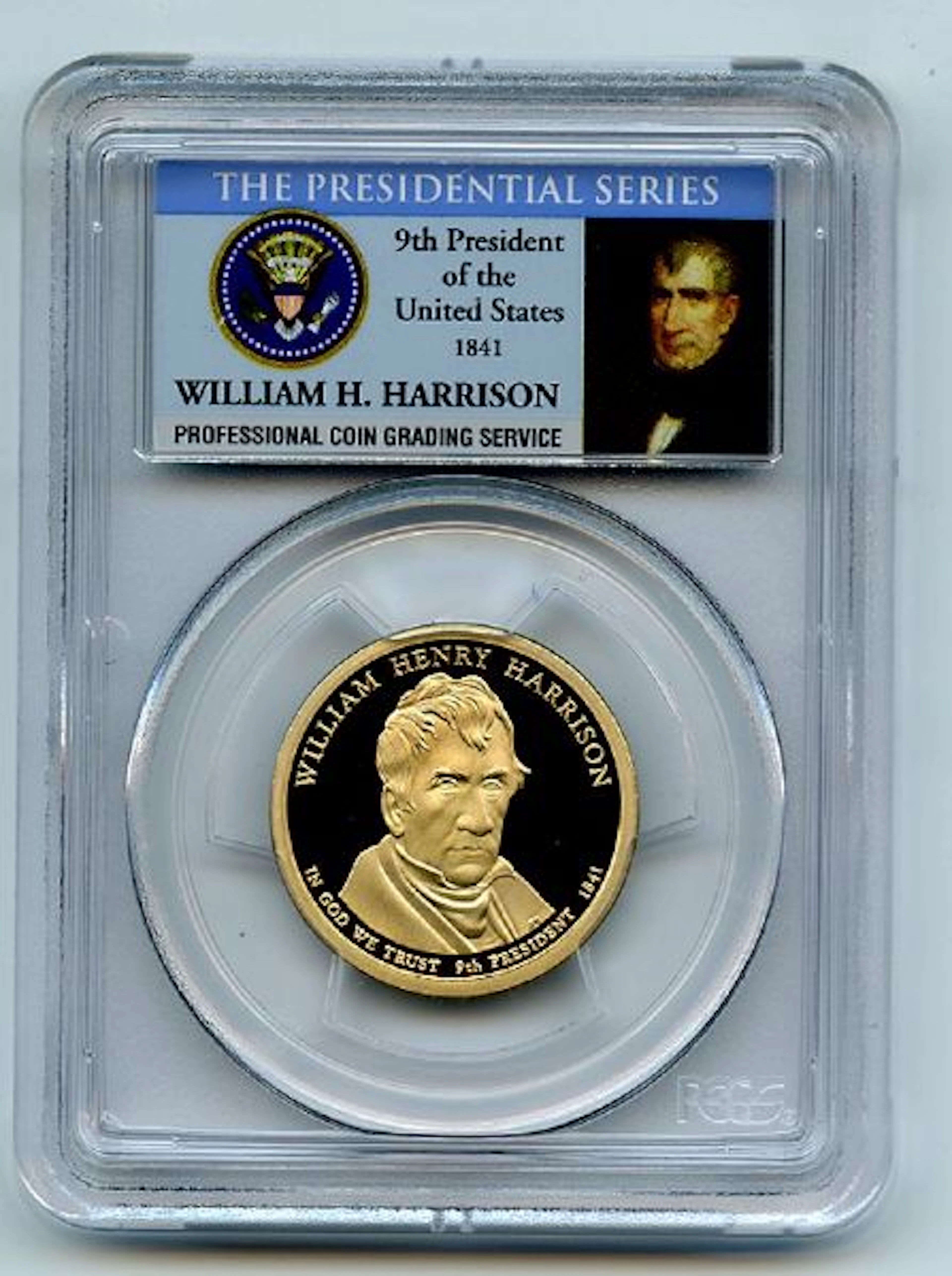 2009 S $1 William Henry Harrison Dollar PCGS PR70DCAM coin