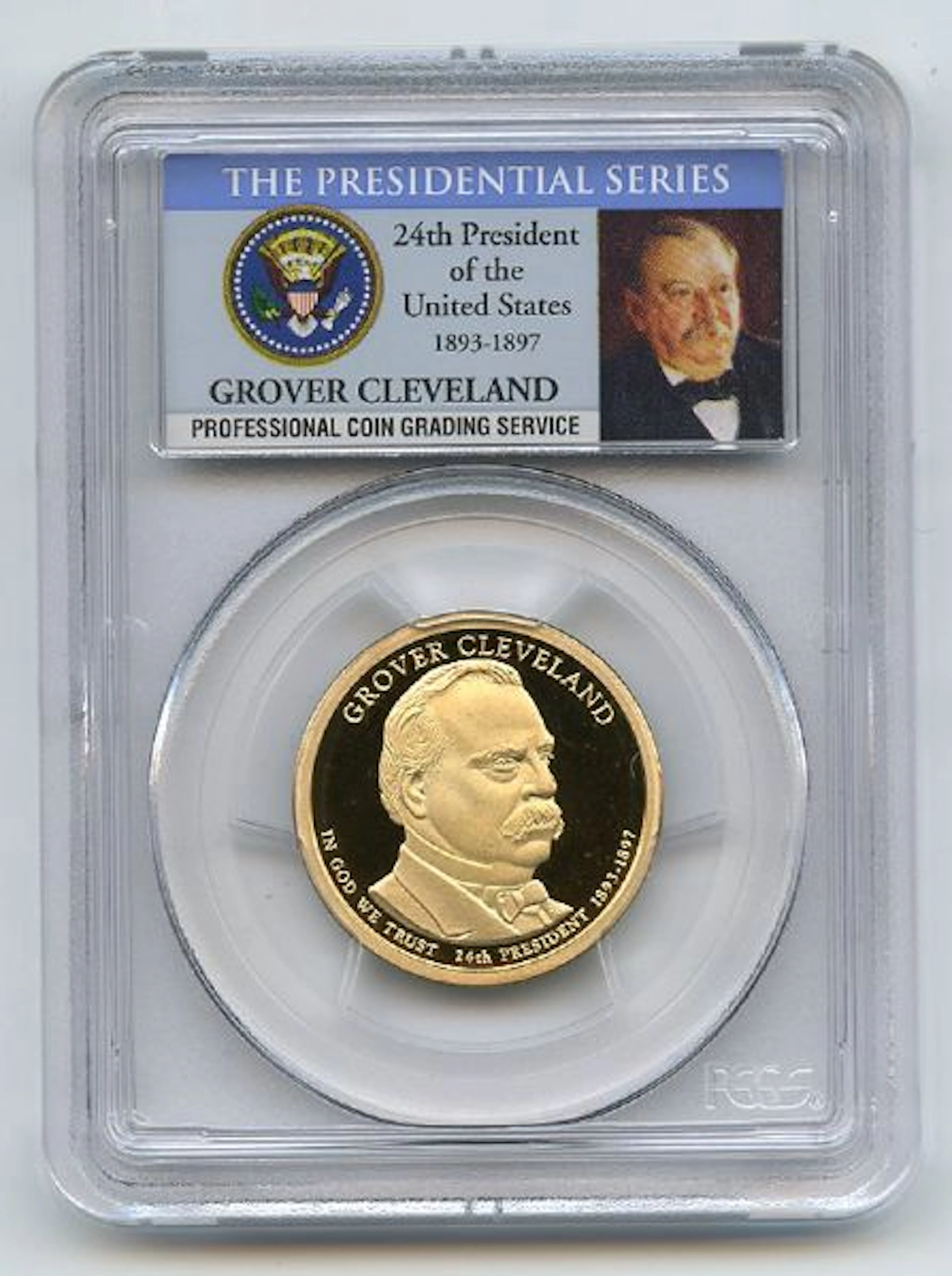 2012 S $1 Grover Cleveland 24 Dollar PCGS PR70DCAM coin