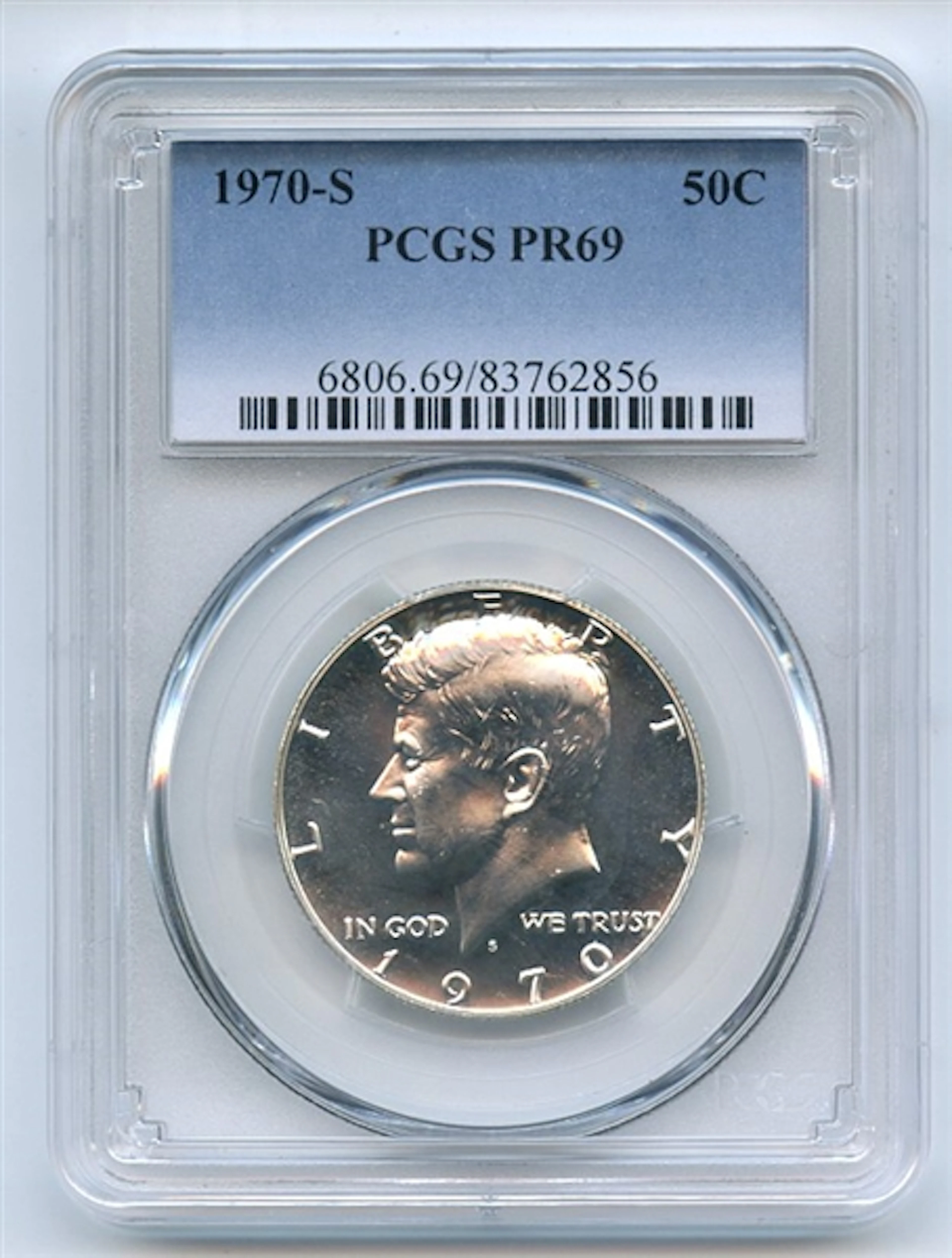 1970 S 50C Kennedy Half Dollar PCGS PR69 coin