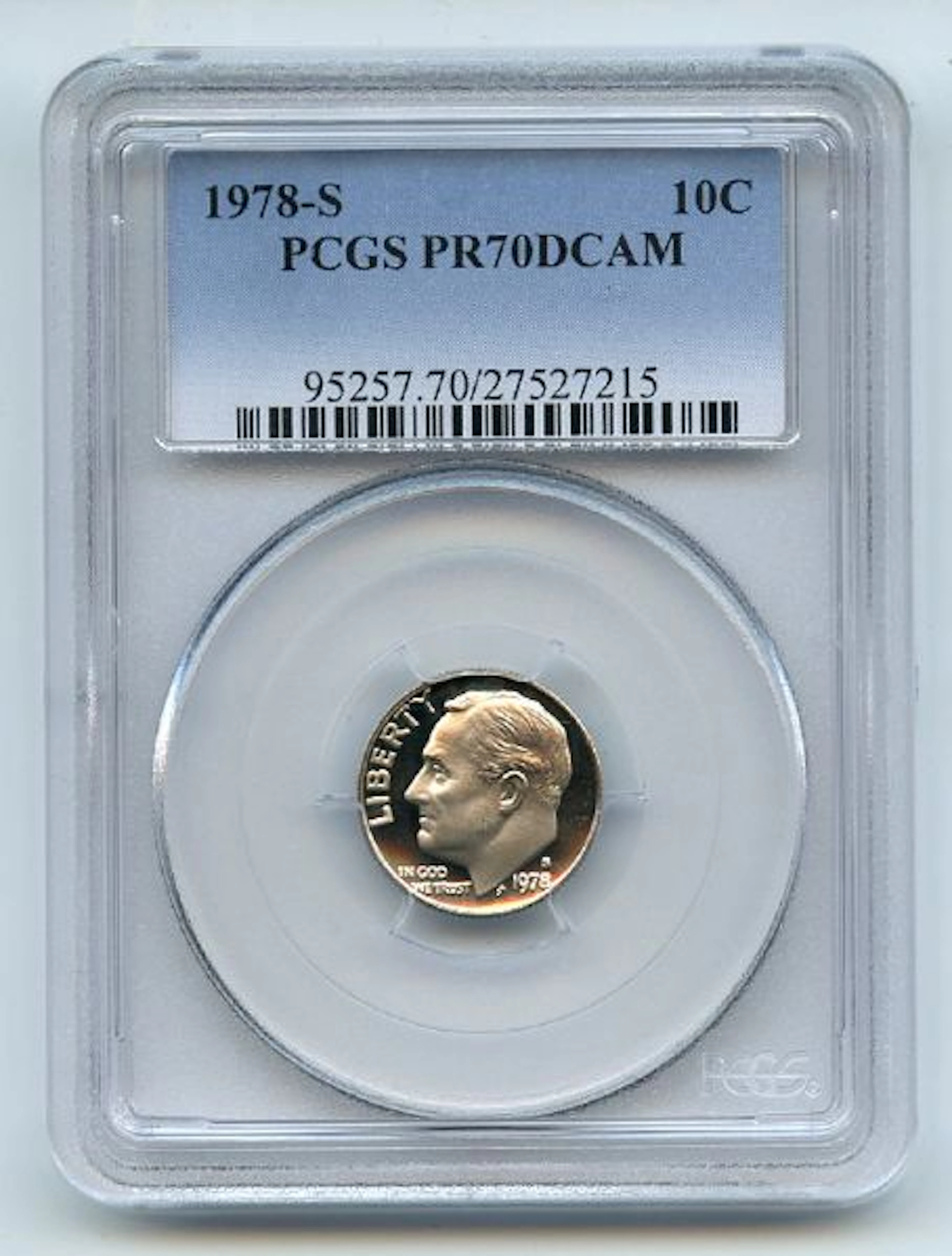 1978 S 10C Roosevelt Dime Proof PCGS PR70DCAM coin