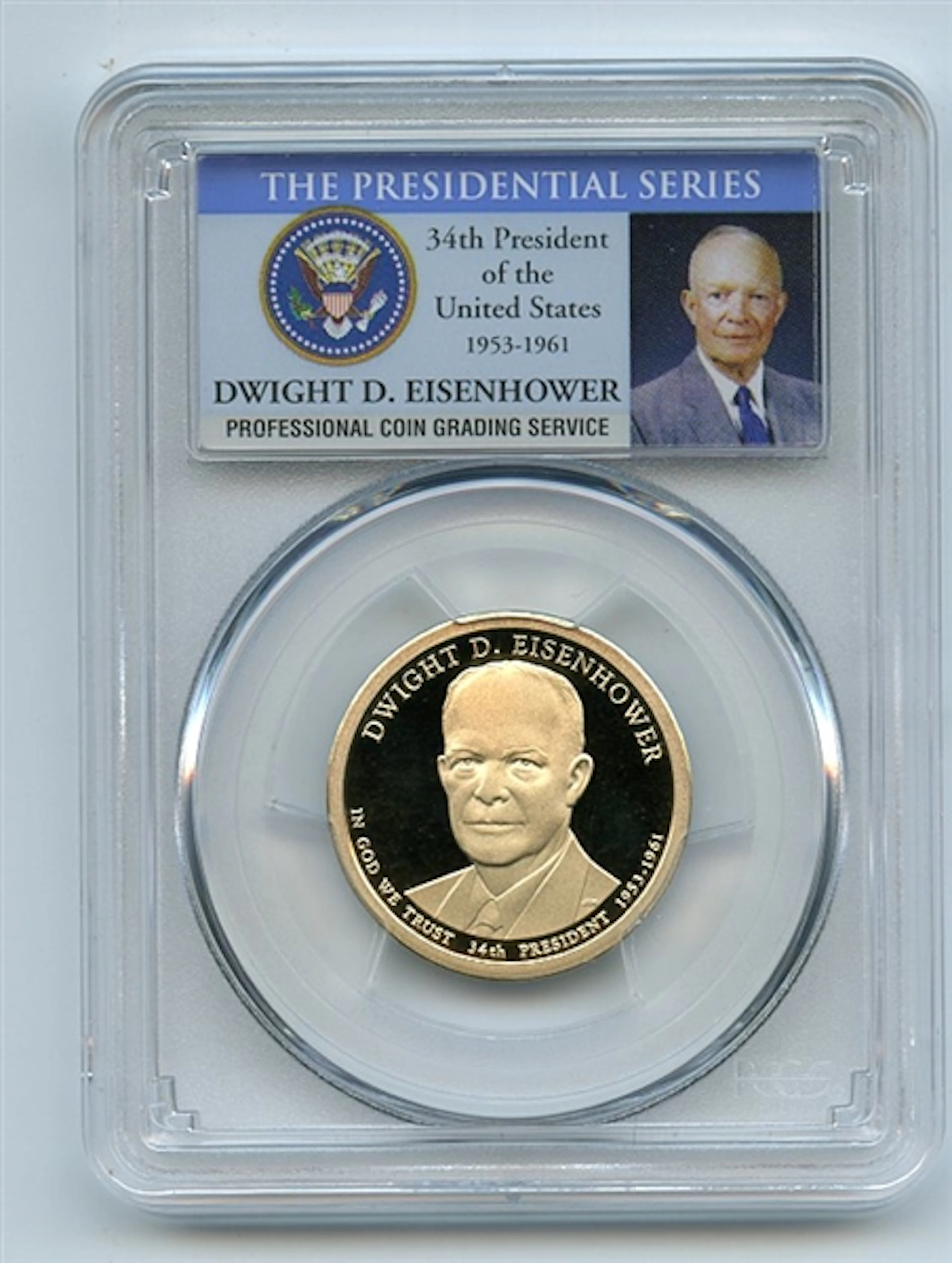 2015 S $1 Dwight D Eisenhower Dollar PCGS PR70DCAM coin