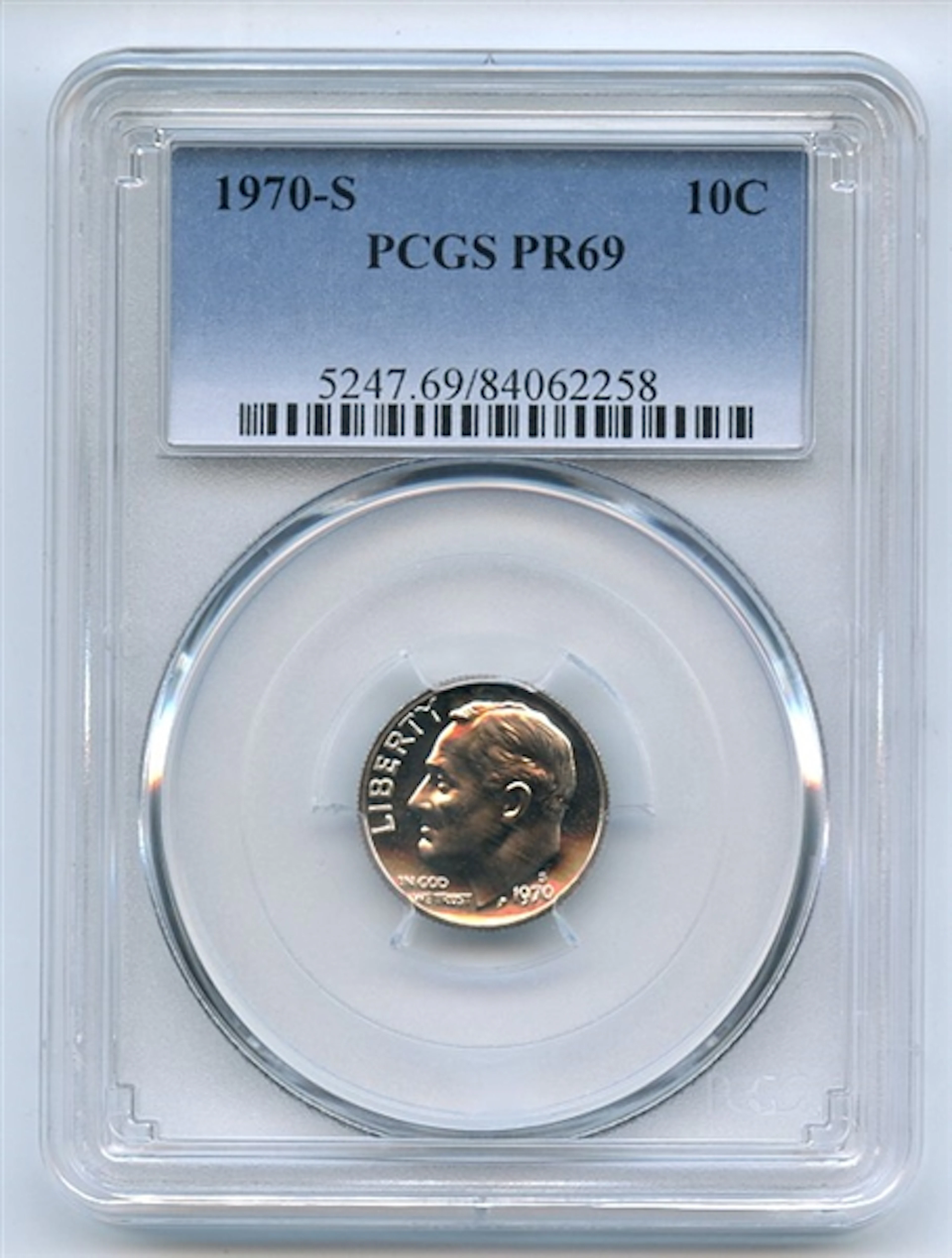 1970 S 10C Roosevelt Dime PCGS PR69 coin