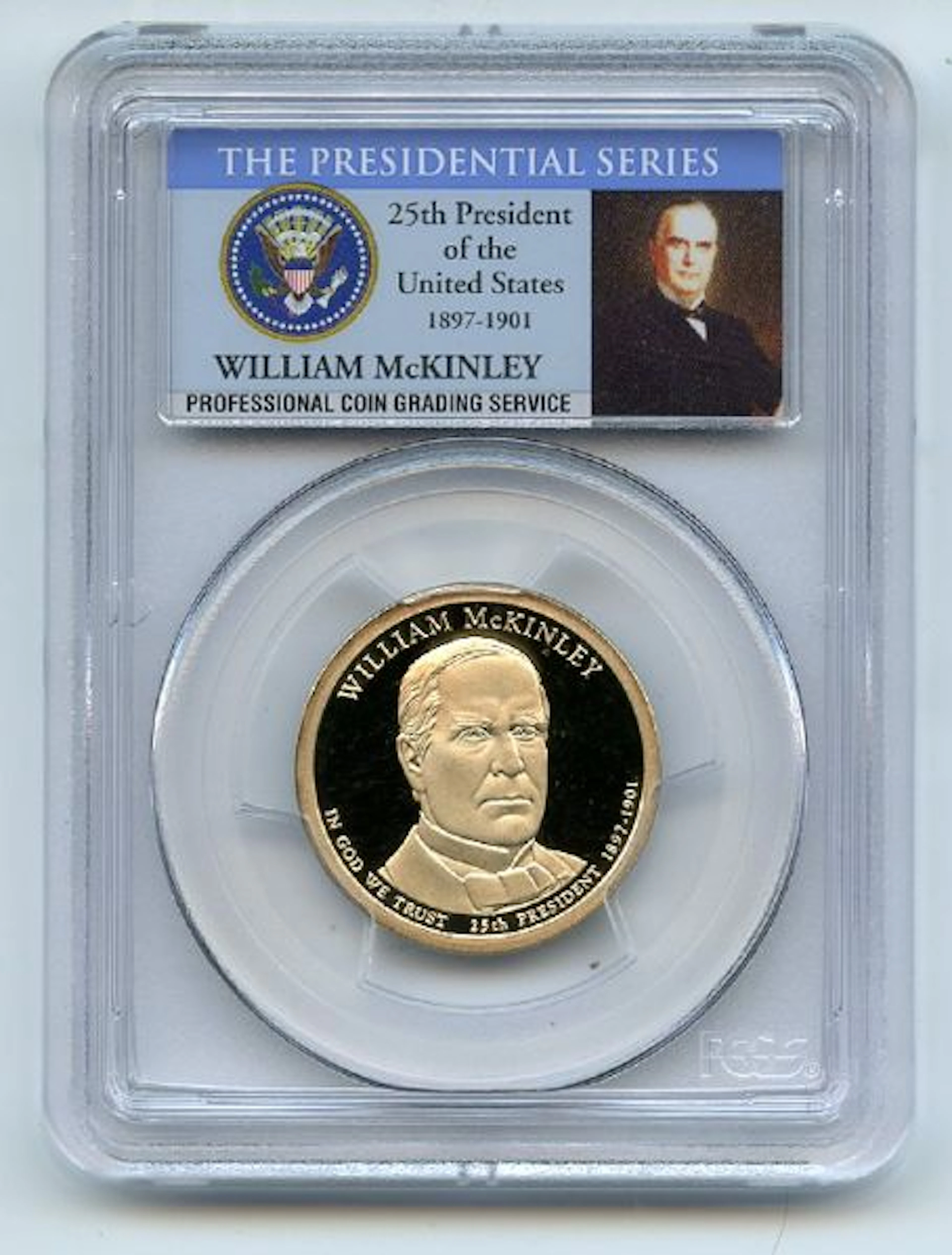 2013 S $1 William McKinley Dollar PCGS PR70DCAM coin