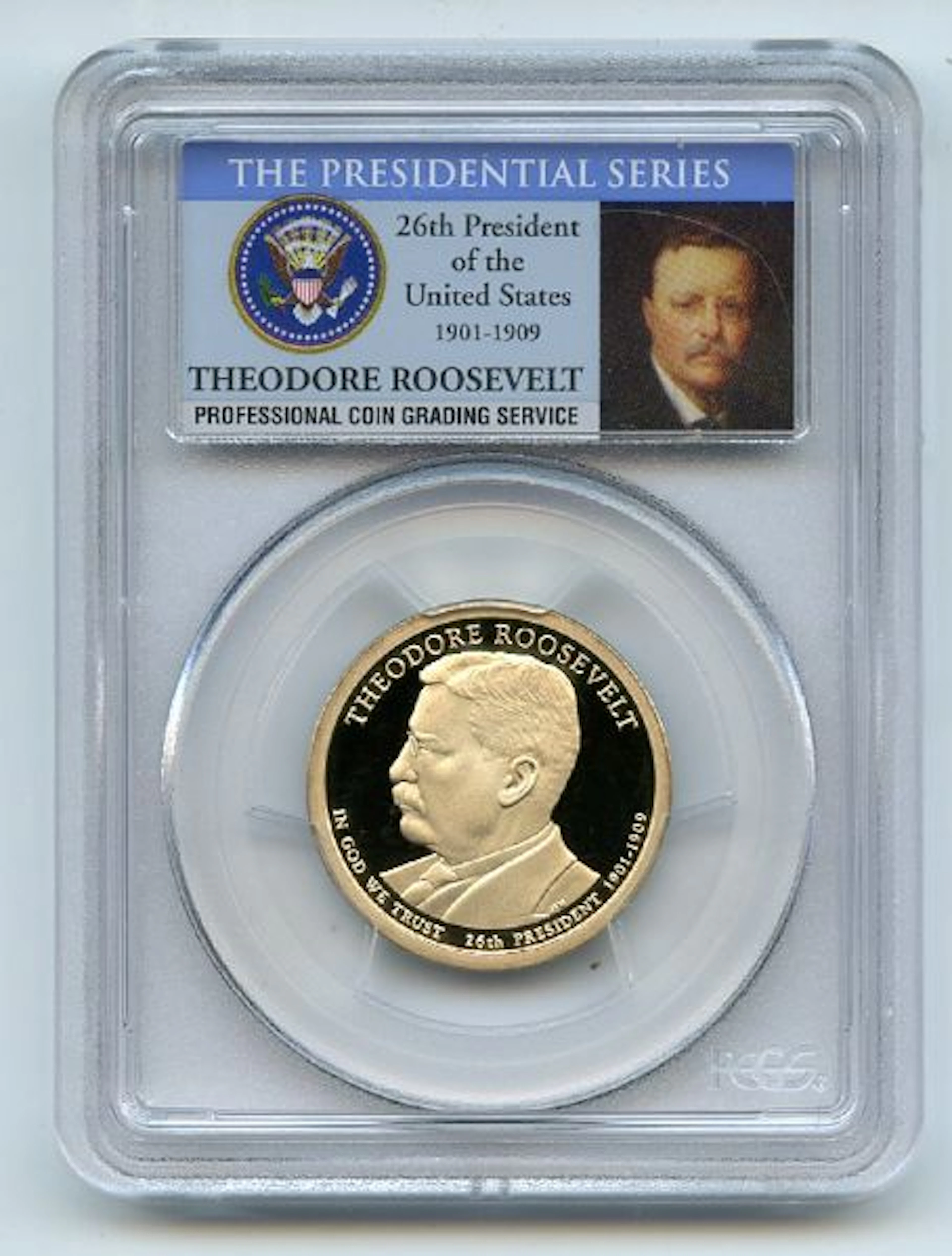2013 S $1 Theodore Roosevelt Dollar PCGS PR70DCAM coin