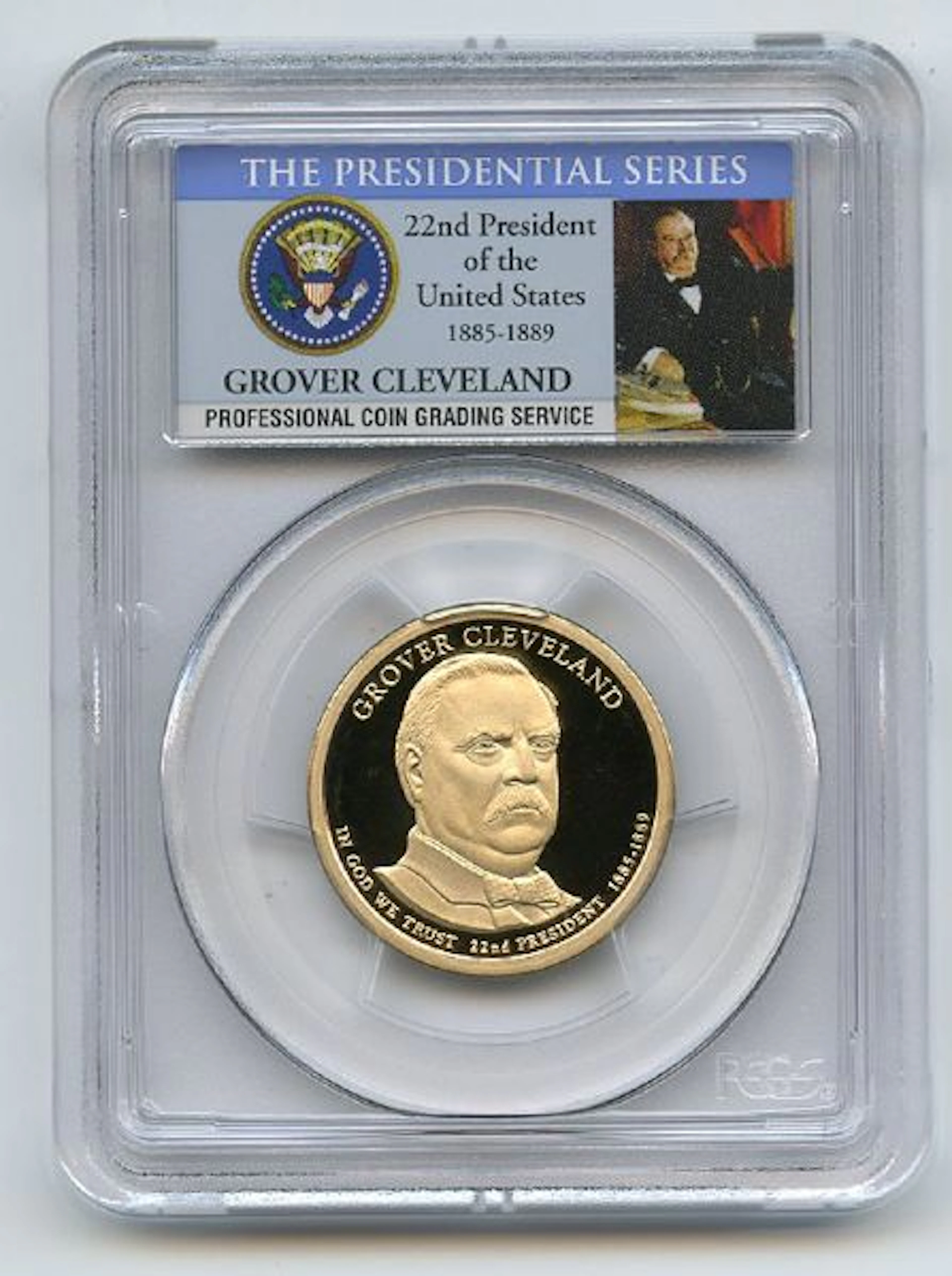 2012 S $1 Grover Cleveland 22 Dollar PCGS PR70DCAM coin