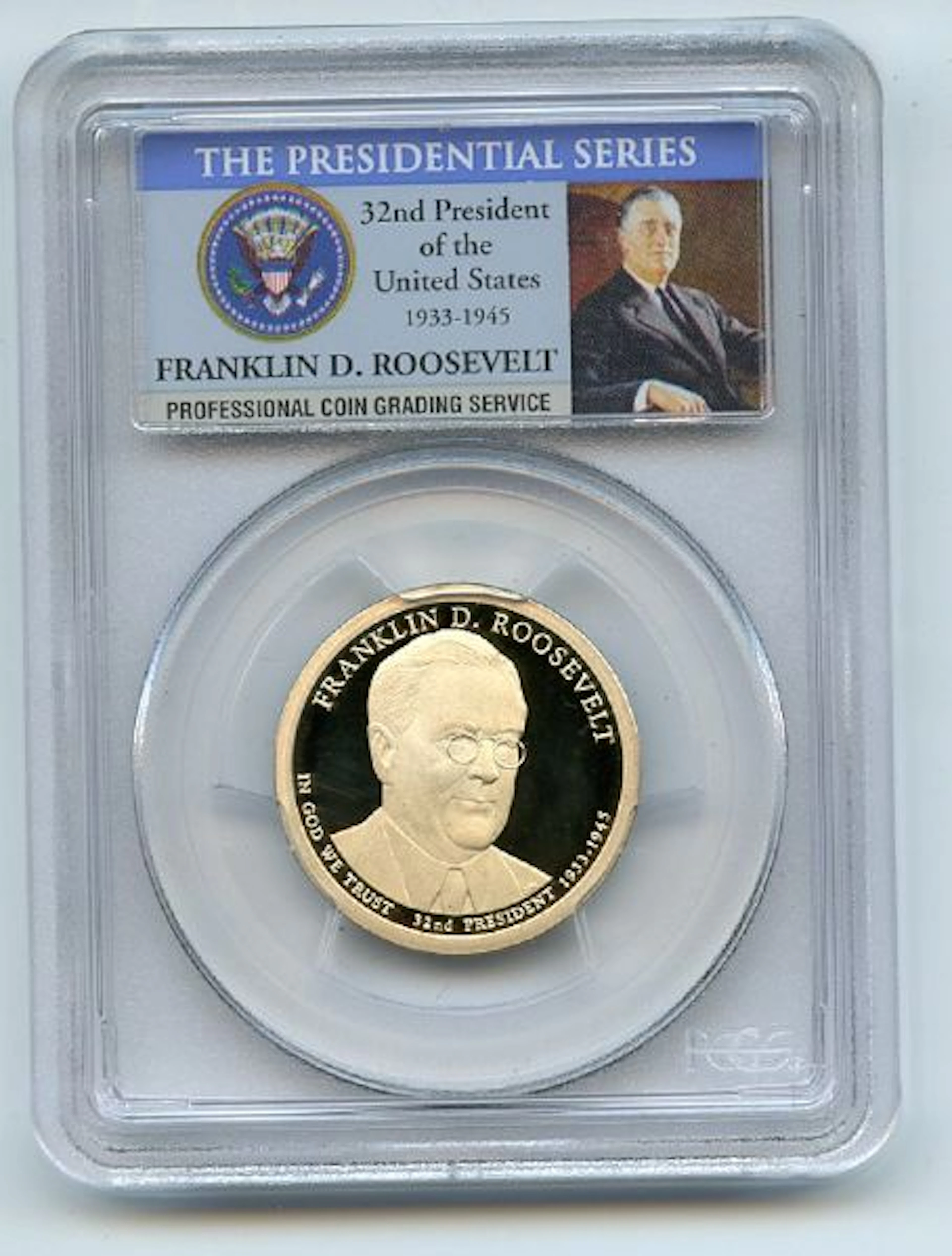 2014 S $1 Franklin D Roosevelt Dollar PCGS PR70DCAM coin