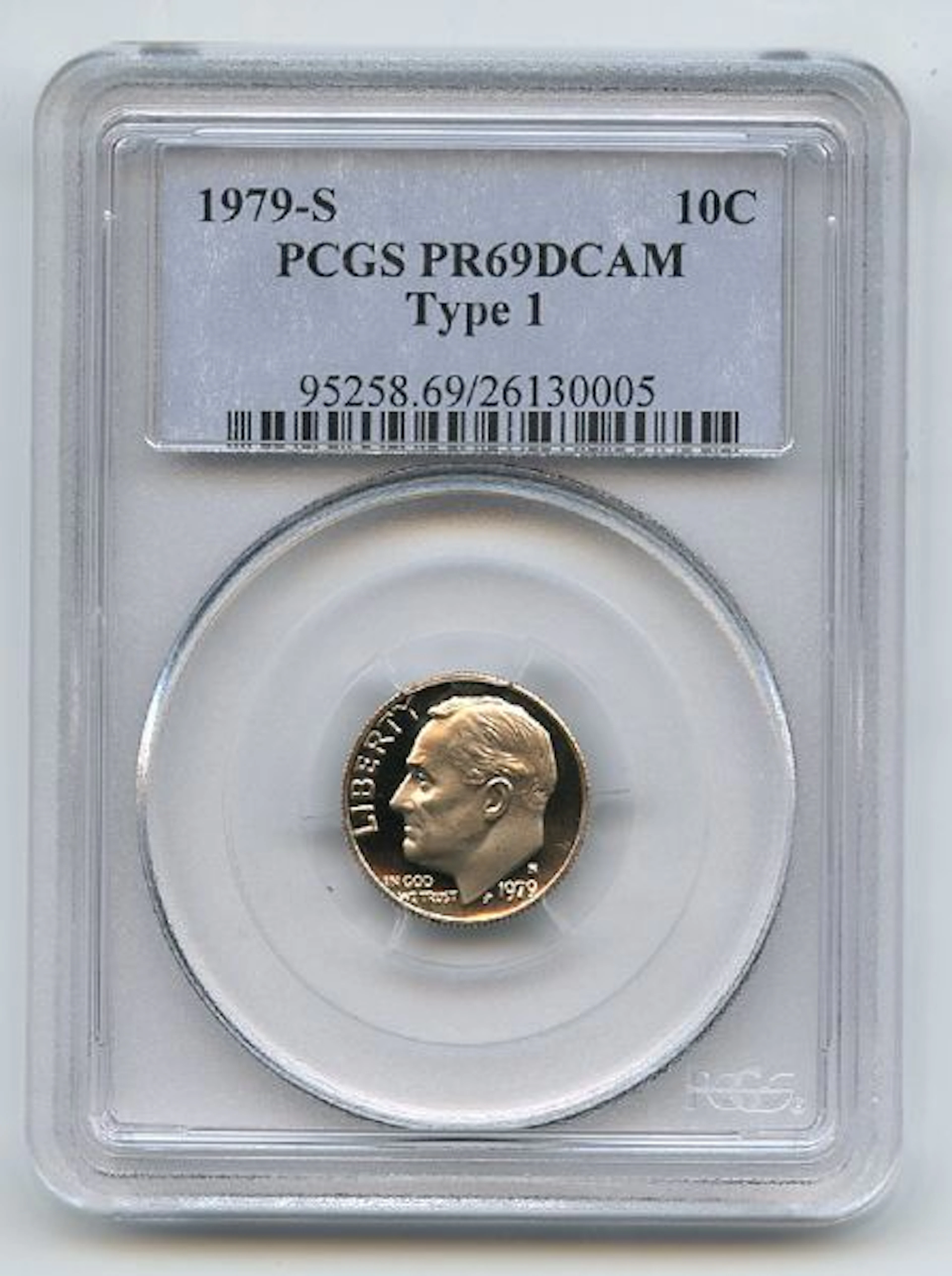 1979 S 10C Roosevelt Dime Proof PCGS PR69DCAM coin