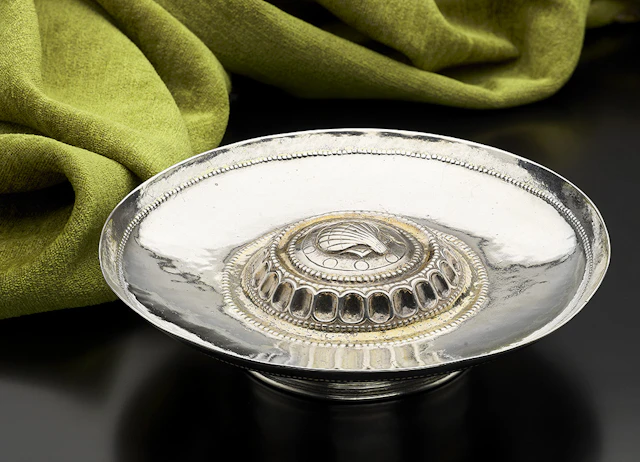 Parcel Gilt Footed Rennaisance Salver