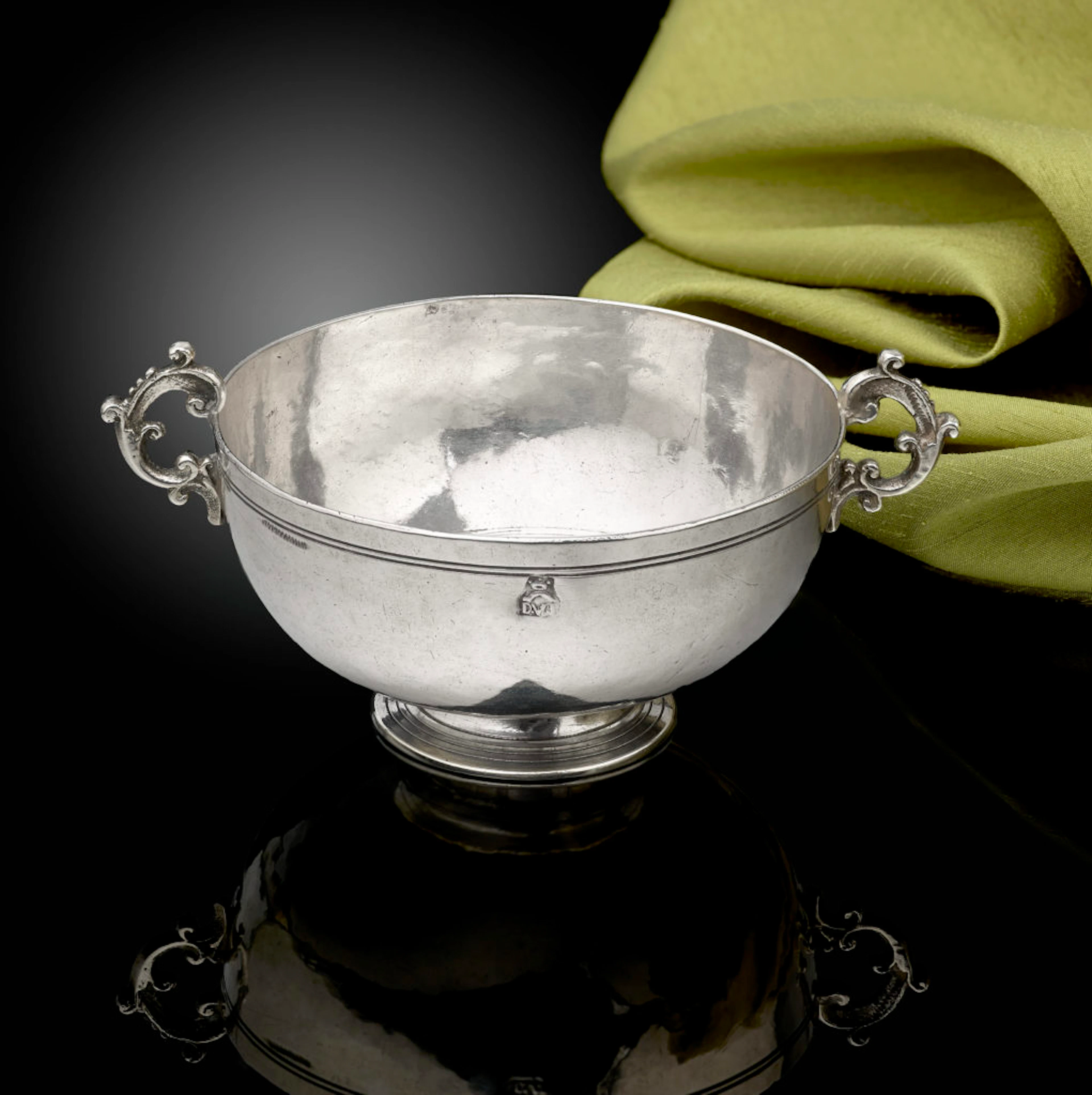 A Fine and Rare low footed Silver Bowl, Trapani, Sicily C.1690