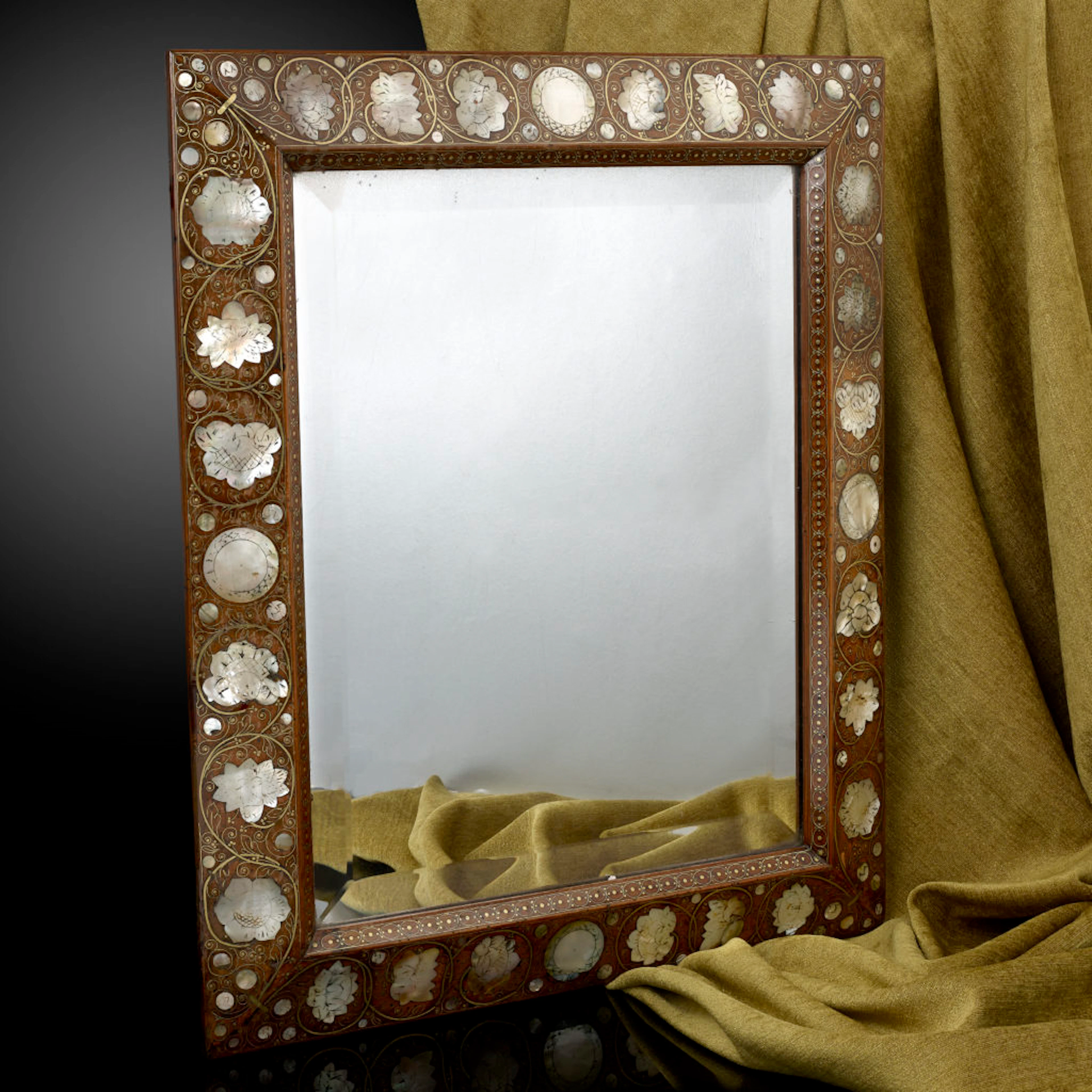 A Walnut Mirror c.1670-1680