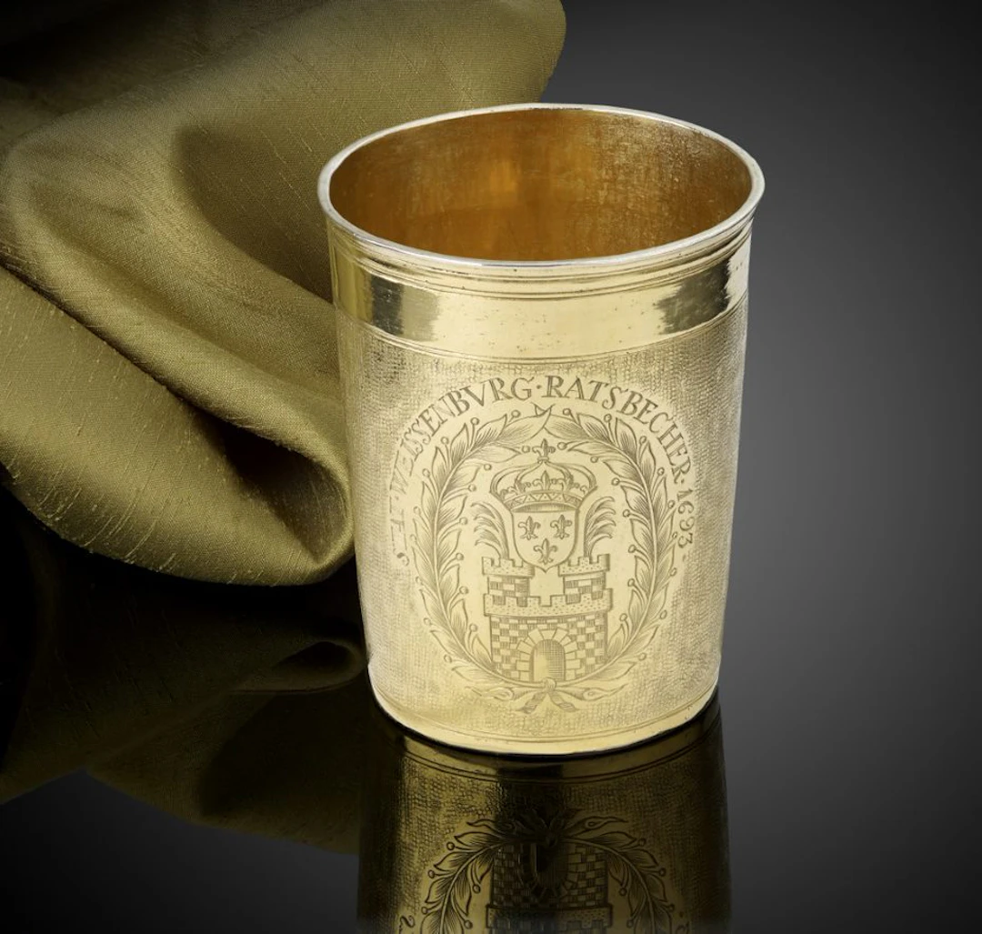 A Silver Gilt Strasbourg ‘Magistrate’s Beaker’ 1693