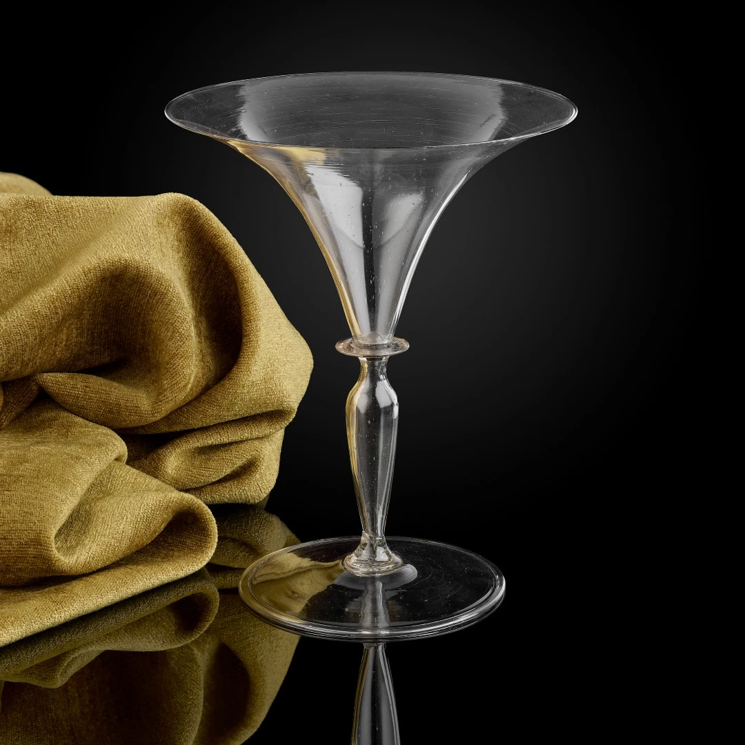 A fine Venetian wine glass, second half of the 16th century