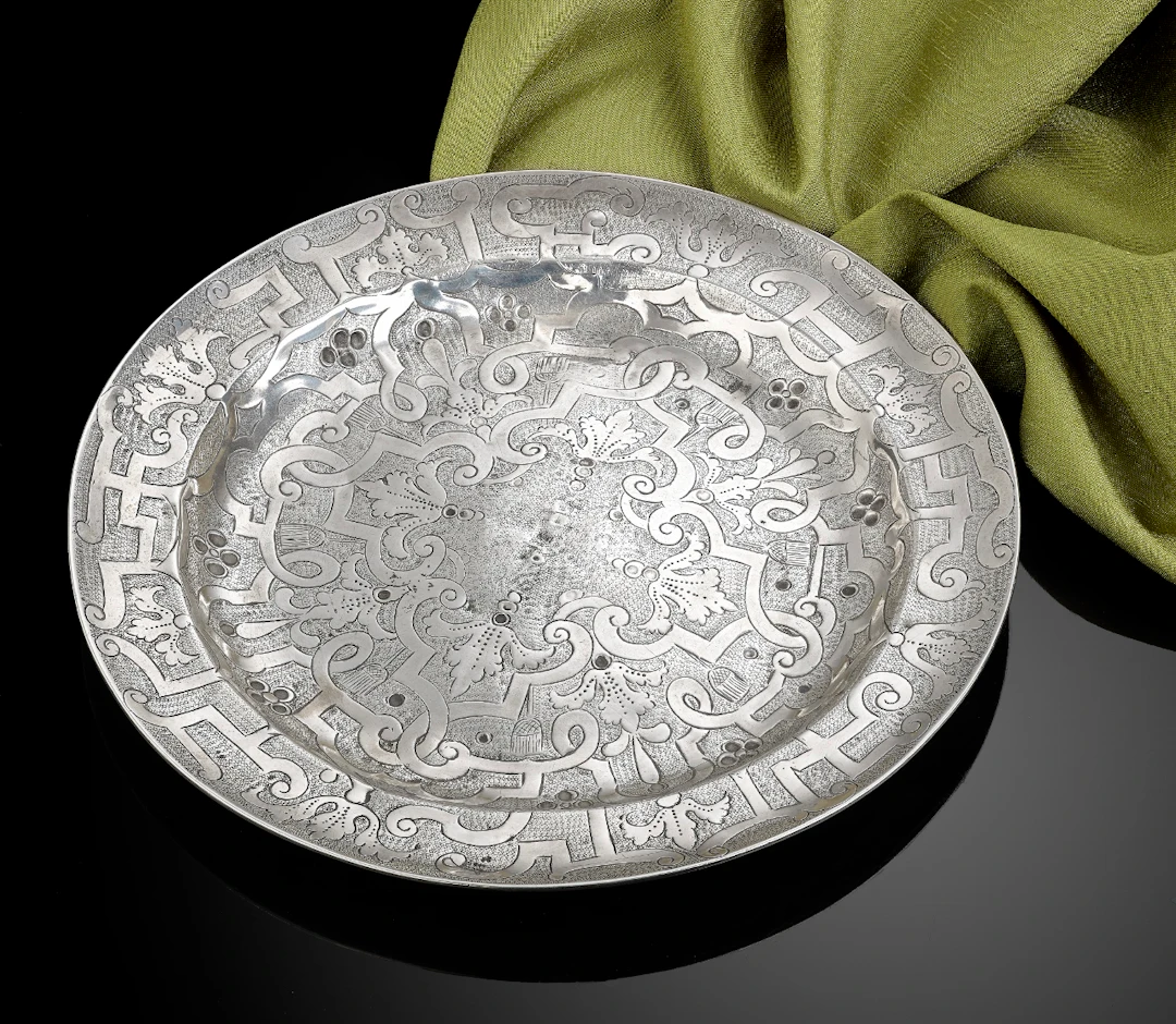 17th Century Antique Spanish Silver Plate