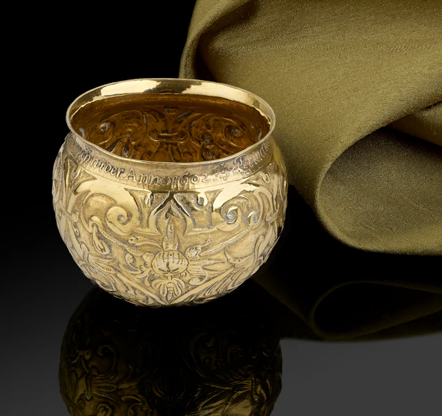 An extremely rare silver gilt Bratina/tumbler cup, Nuremberg c.1600