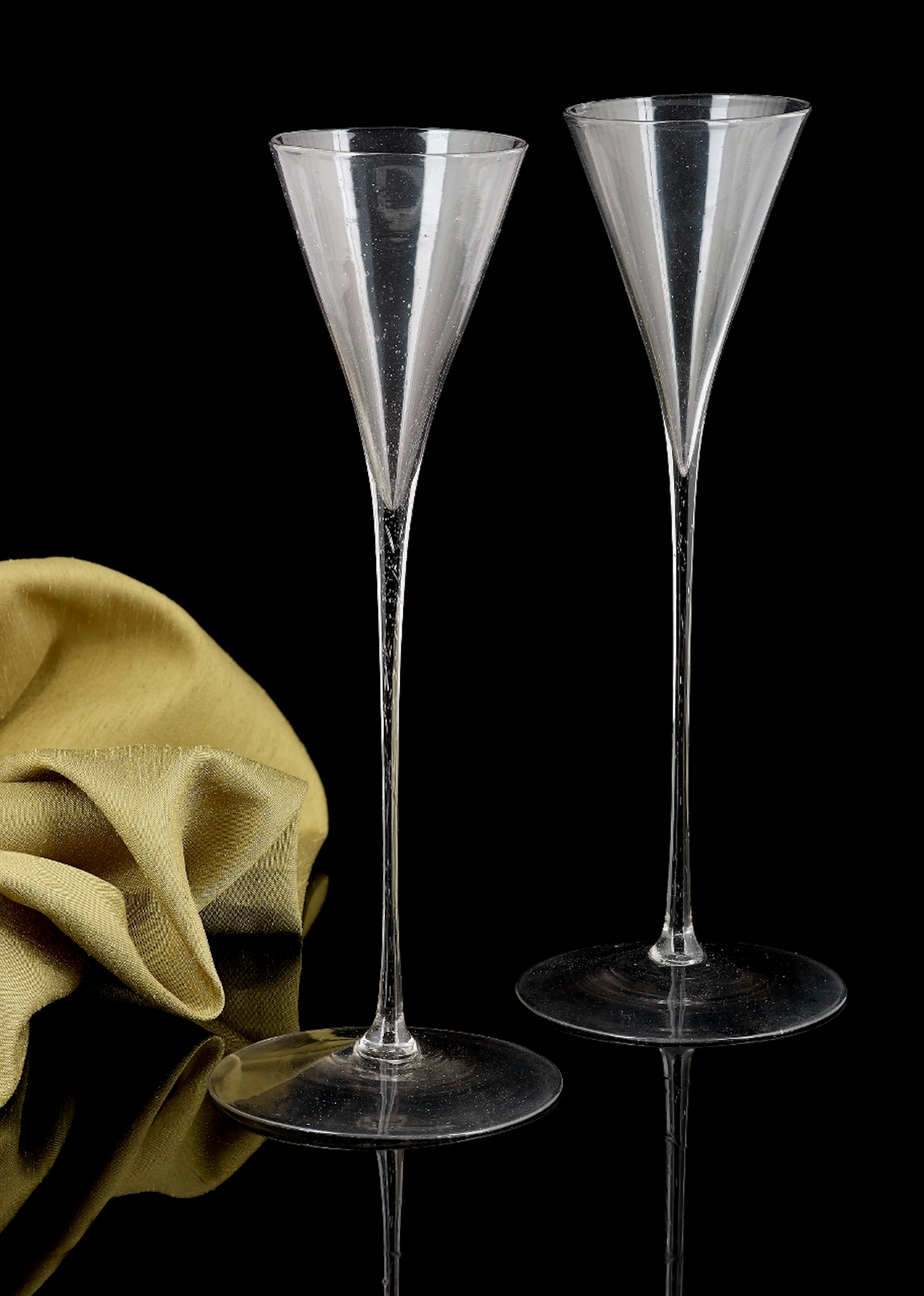 Antique Toasting Glasses (Pair)