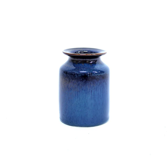 Carl-Harry Stålhane, blue hares fur glazed vase, Rörstrand, 1950s