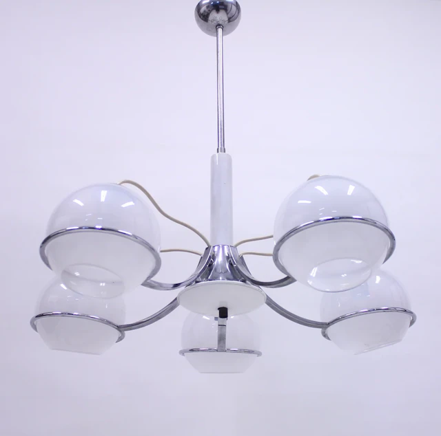 Italian ceiling lamp attributed to Gino Sarfatti, 1960s