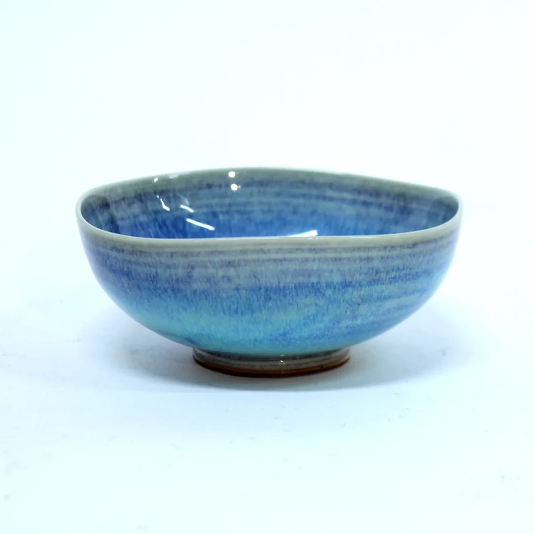 Berndt Friberg, light blue Aniara bowl, Gustavsberg, 1950s