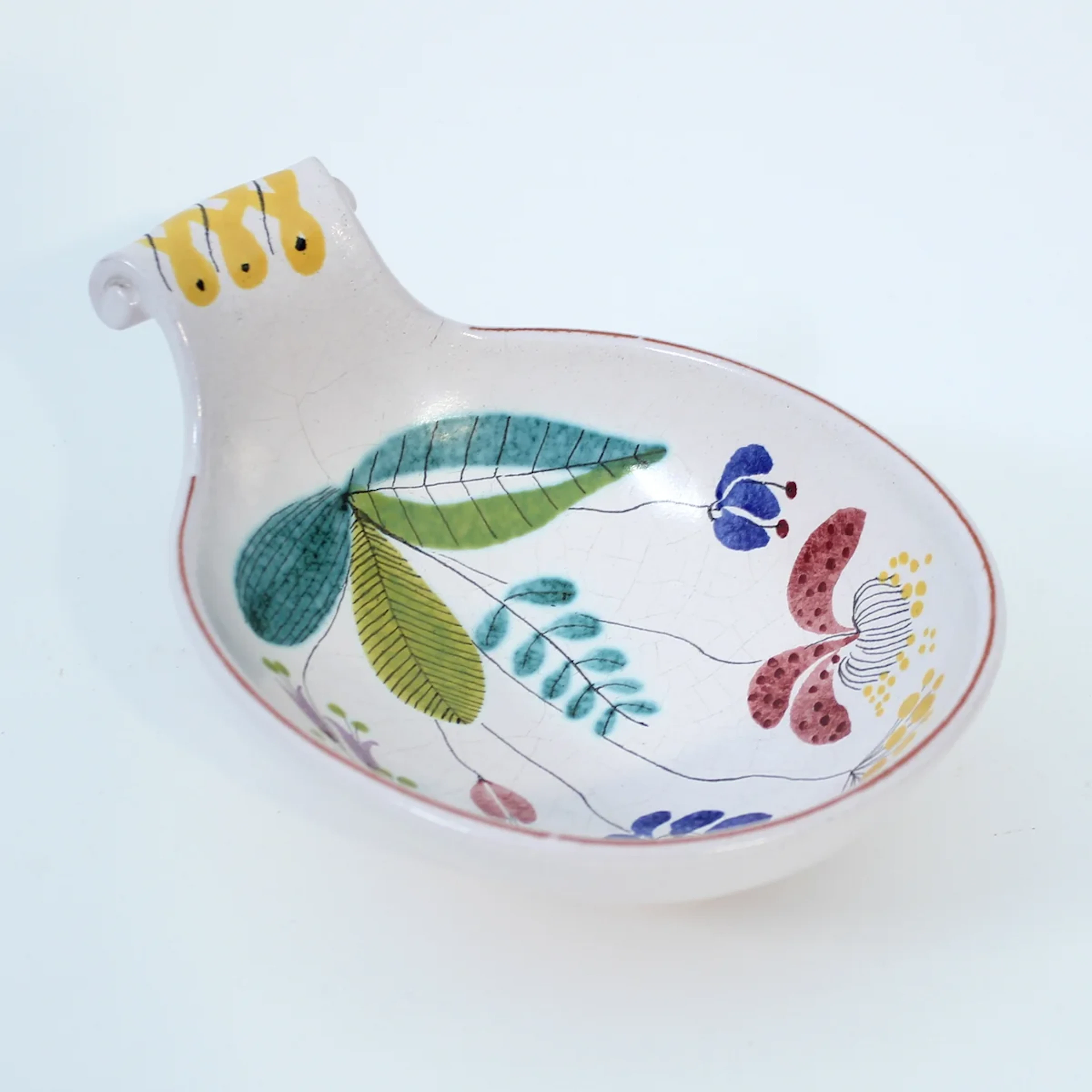 Stig Lindberg, ceramic faience bowl / bucket for Gustavsberg, 1950s