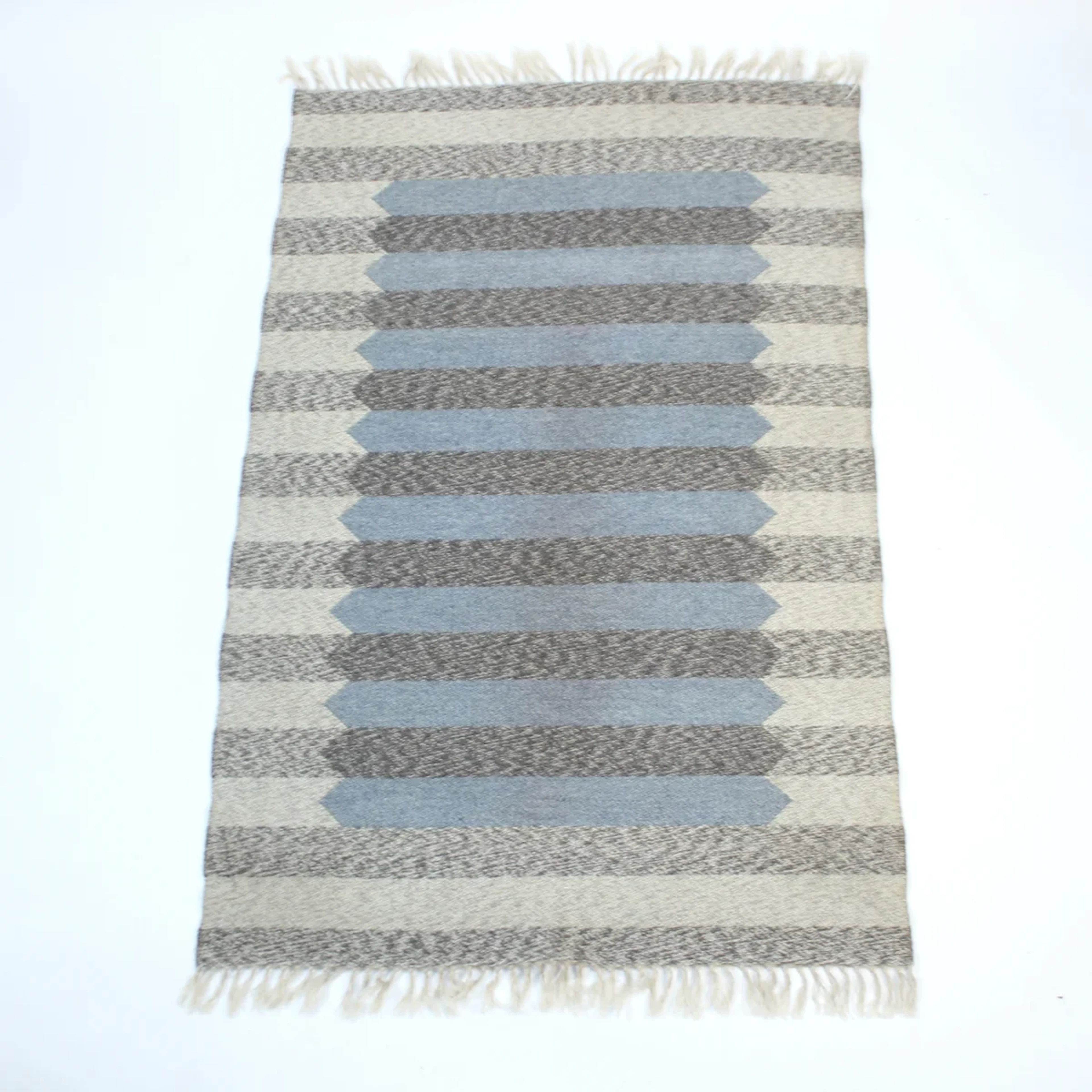 Swedish flat weave Röllakan carpet, 1960s