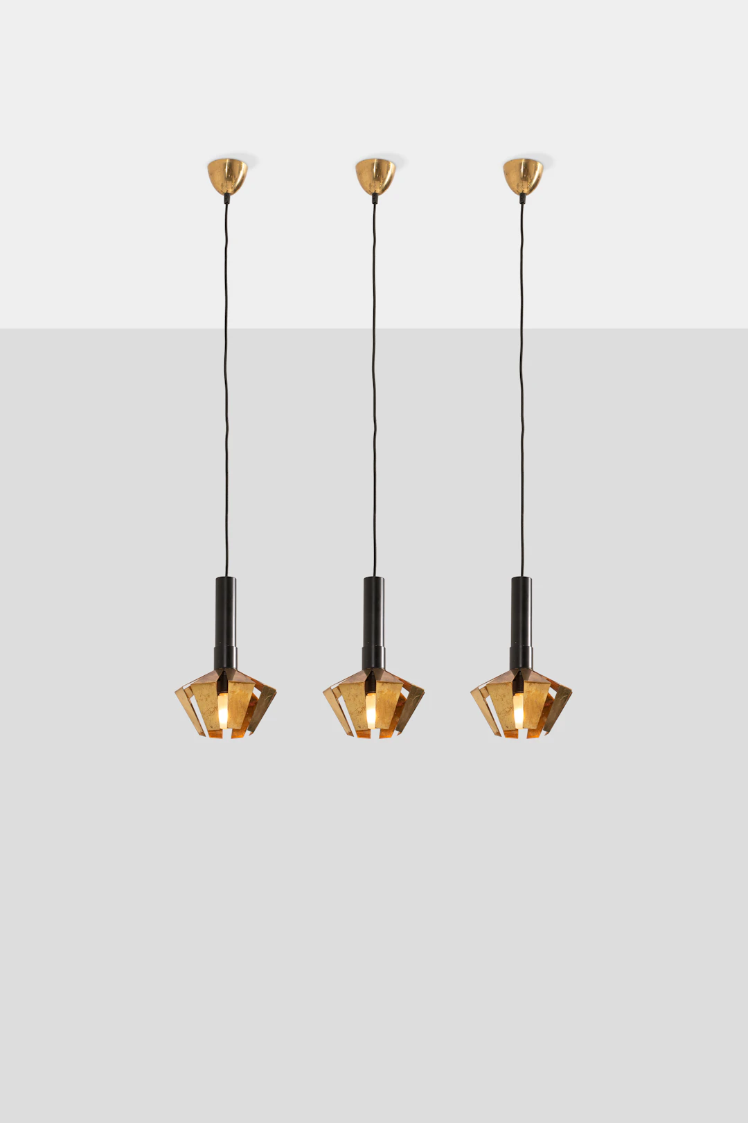 xx Itsu (Edited by, 20th c.) Set of three ceiling lamps, model ES 221