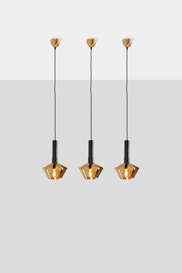 xx Itsu (Edited by, 20th c.) Set of three ceiling lamps, model ES 221