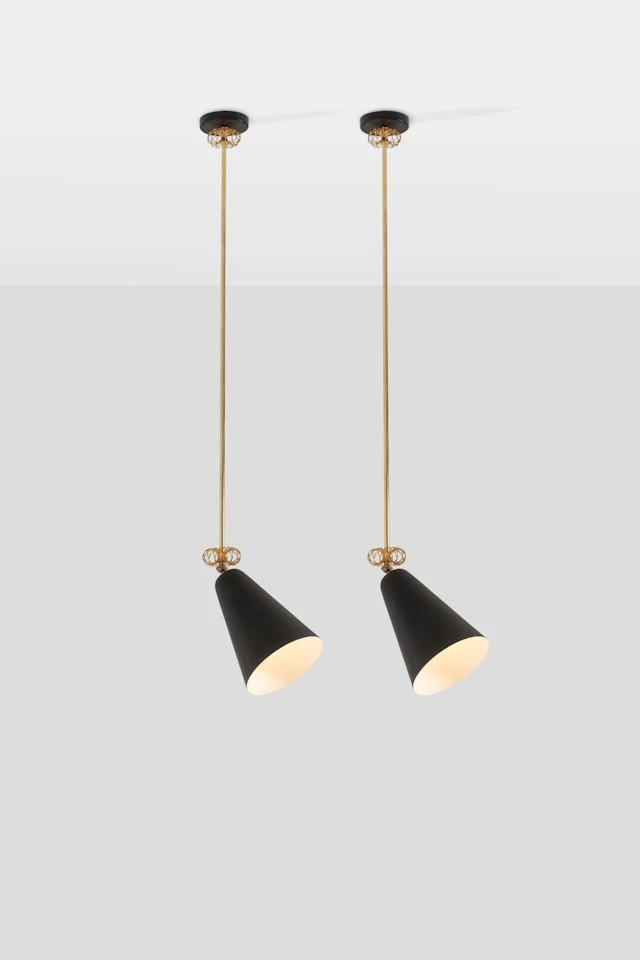 xx Paavo Tynell (1890-1973) Pair of pendant lights