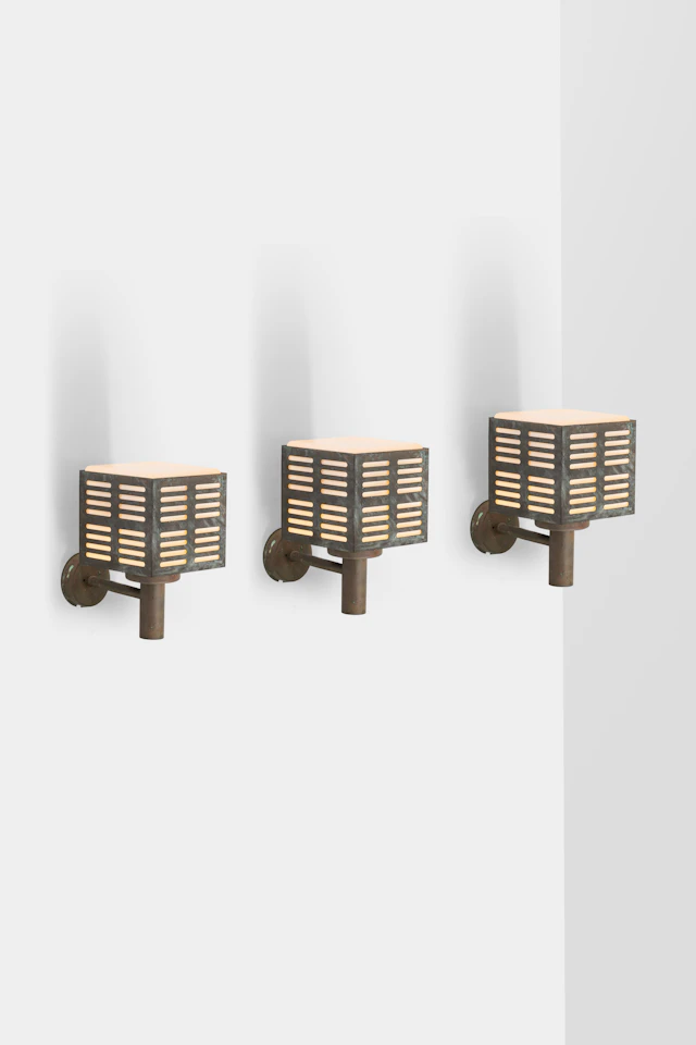 xx Lisa Johansson-Pape (1907-1989) Set of three outdoor sconces