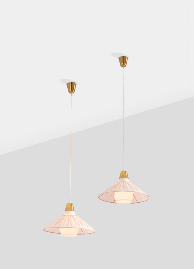 xx Paavo Tynell (1890-1973) Pair of ceiling lamps no. 9077
