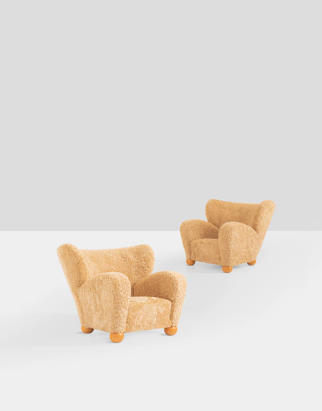 xx Märta Blomstedt (1899-1982) Pair of armchairs, 'Aulanko' model