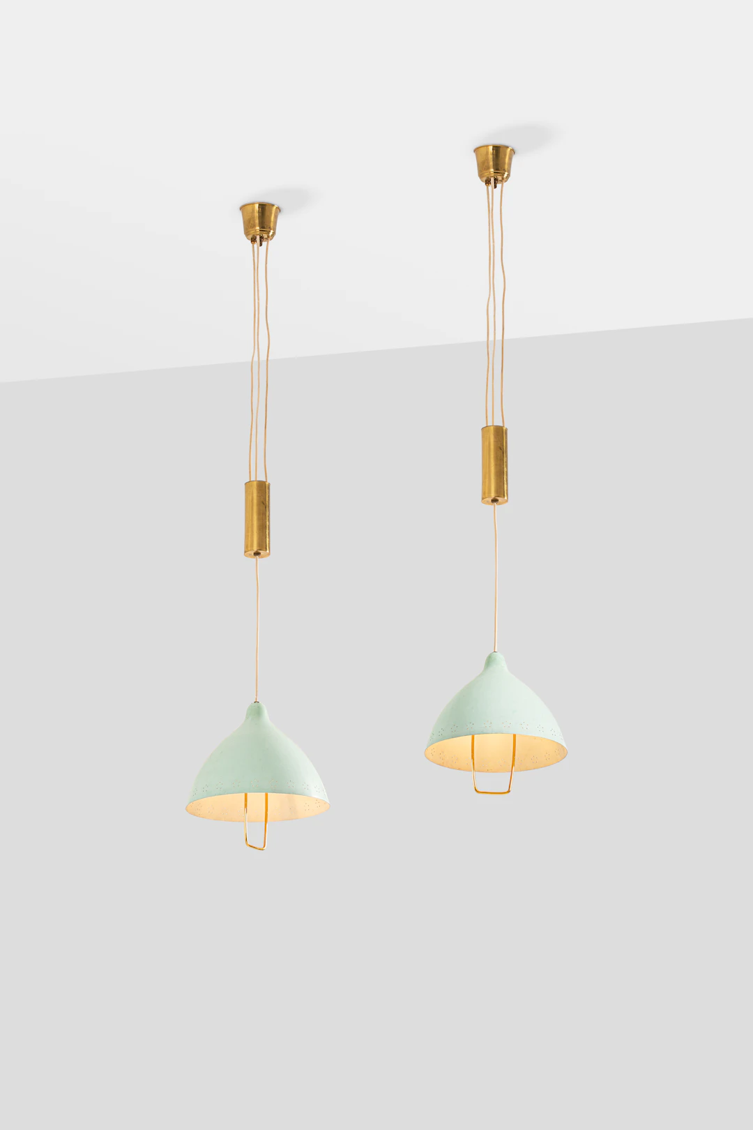 xx Lisa Johansson-Pape (1907-1989) Pair of ceiling lamps with counterweight