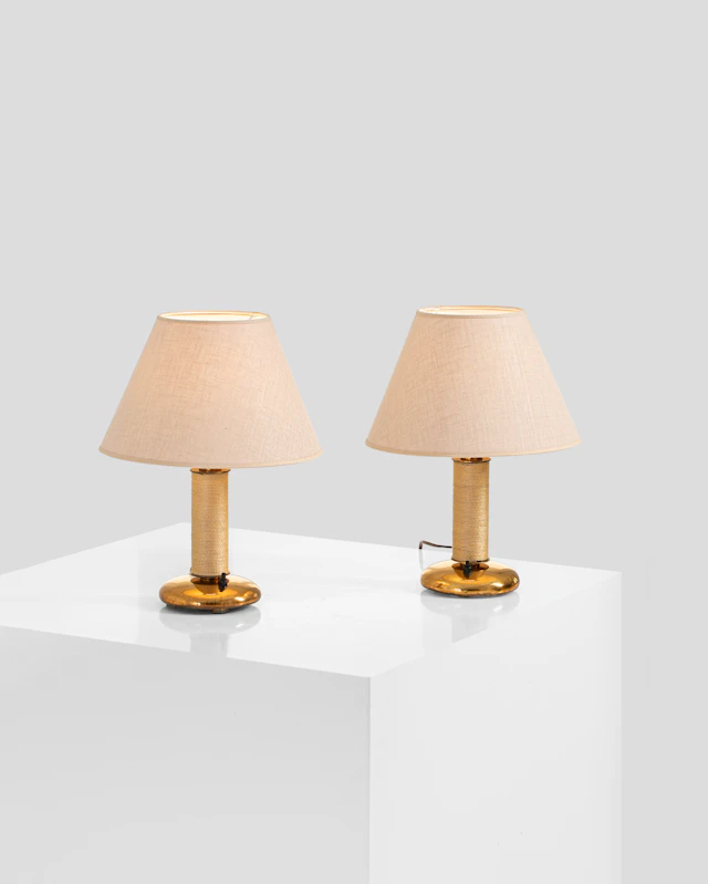 xx Pohjoismainen Sähkö Oy (PSO) (Edited by, 20th c.) Pair of table lamps