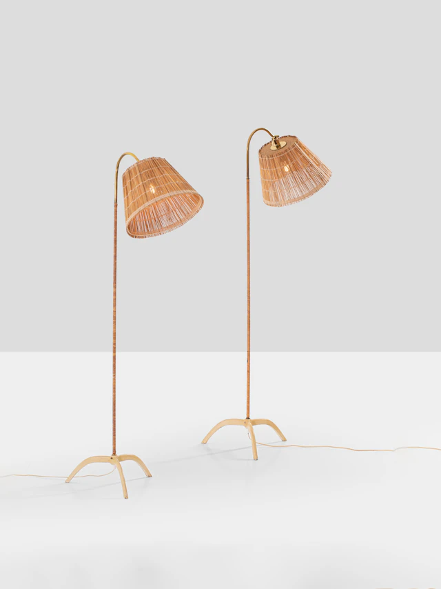 xx Paavo Tynell (1890-1973) Pair of floor lamps, model no. 9609