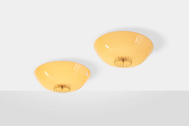 xx Lisa Johansson-Pape (1907-1989) Pair of ceiling lamps, model no. 1073