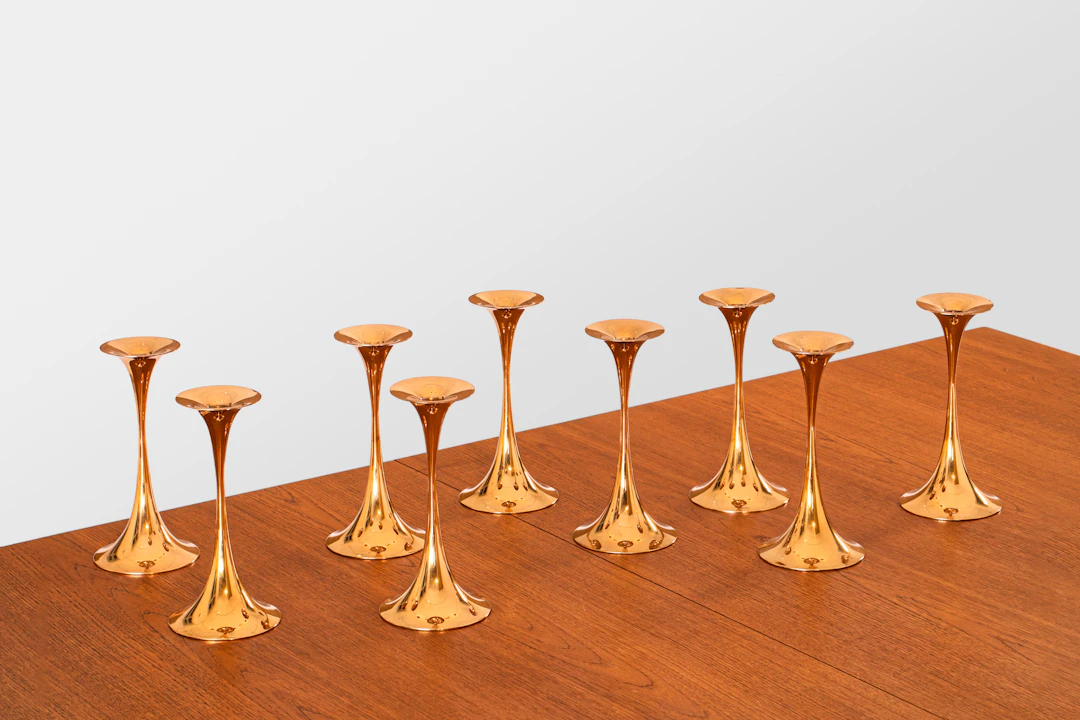 xx Tapio Wirkkala (1915-1985) Set of 9 candleholders