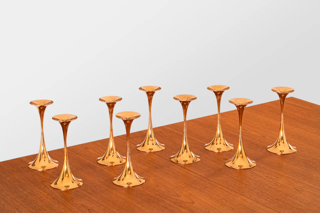 xx Tapio Wirkkala (1915-1985) Set of 9 candleholders